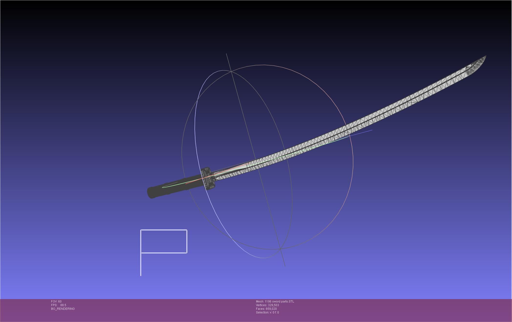 Cells At Work Code Black U-1196 Sword 3D print model_48