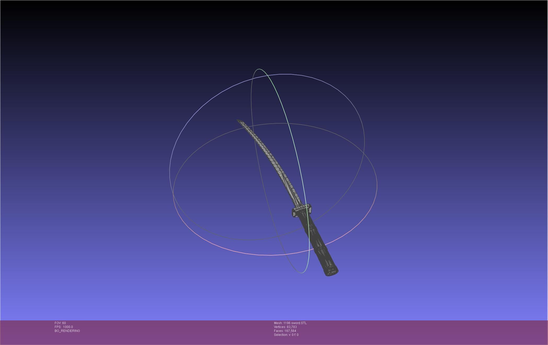 Cells At Work Code Black U-1196 Sword 3D print model_25