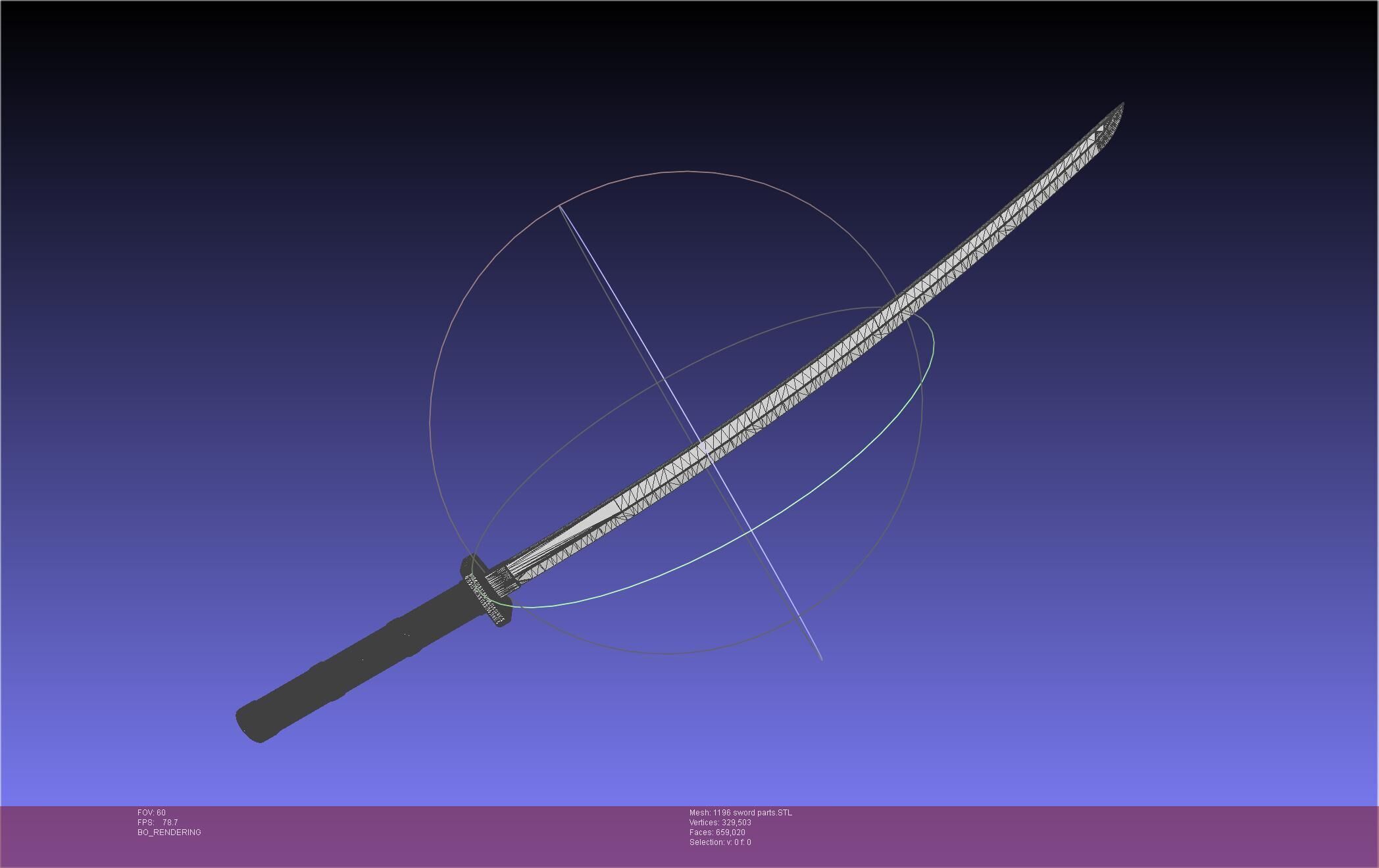 Cells At Work Code Black U-1196 Sword 3D print model_45