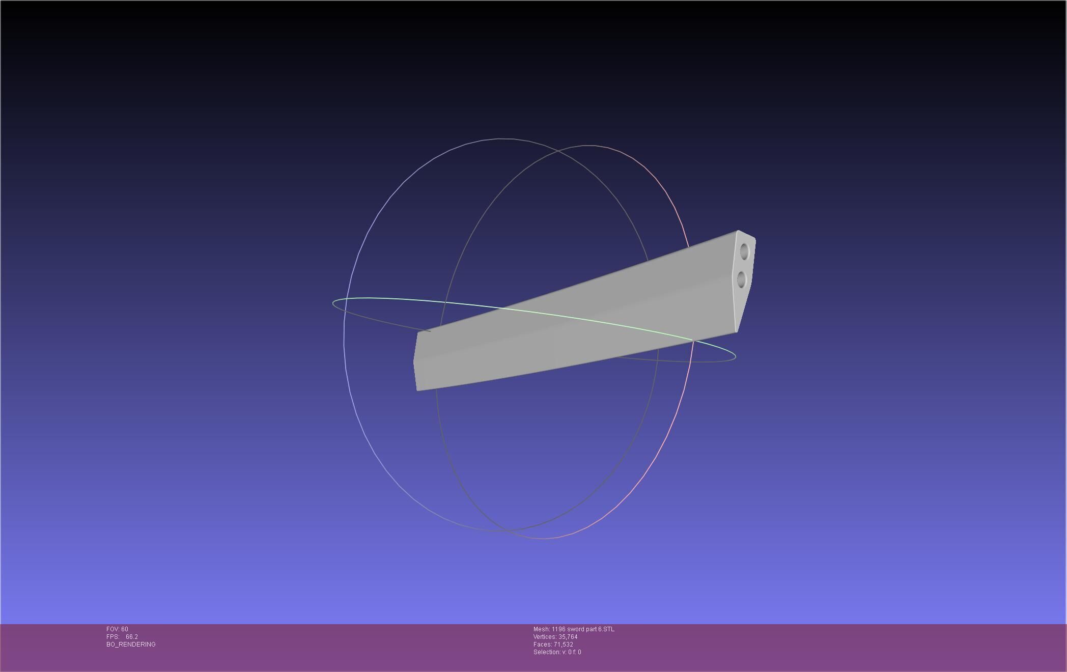 Cells At Work Code Black U-1196 Sword 3D print model_86