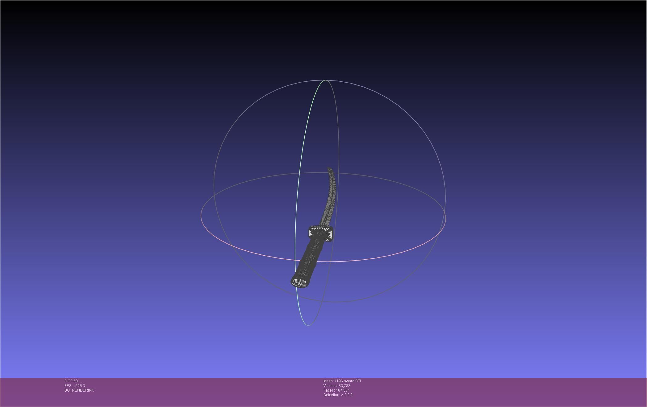 Cells At Work Code Black U-1196 Sword 3D print model_31