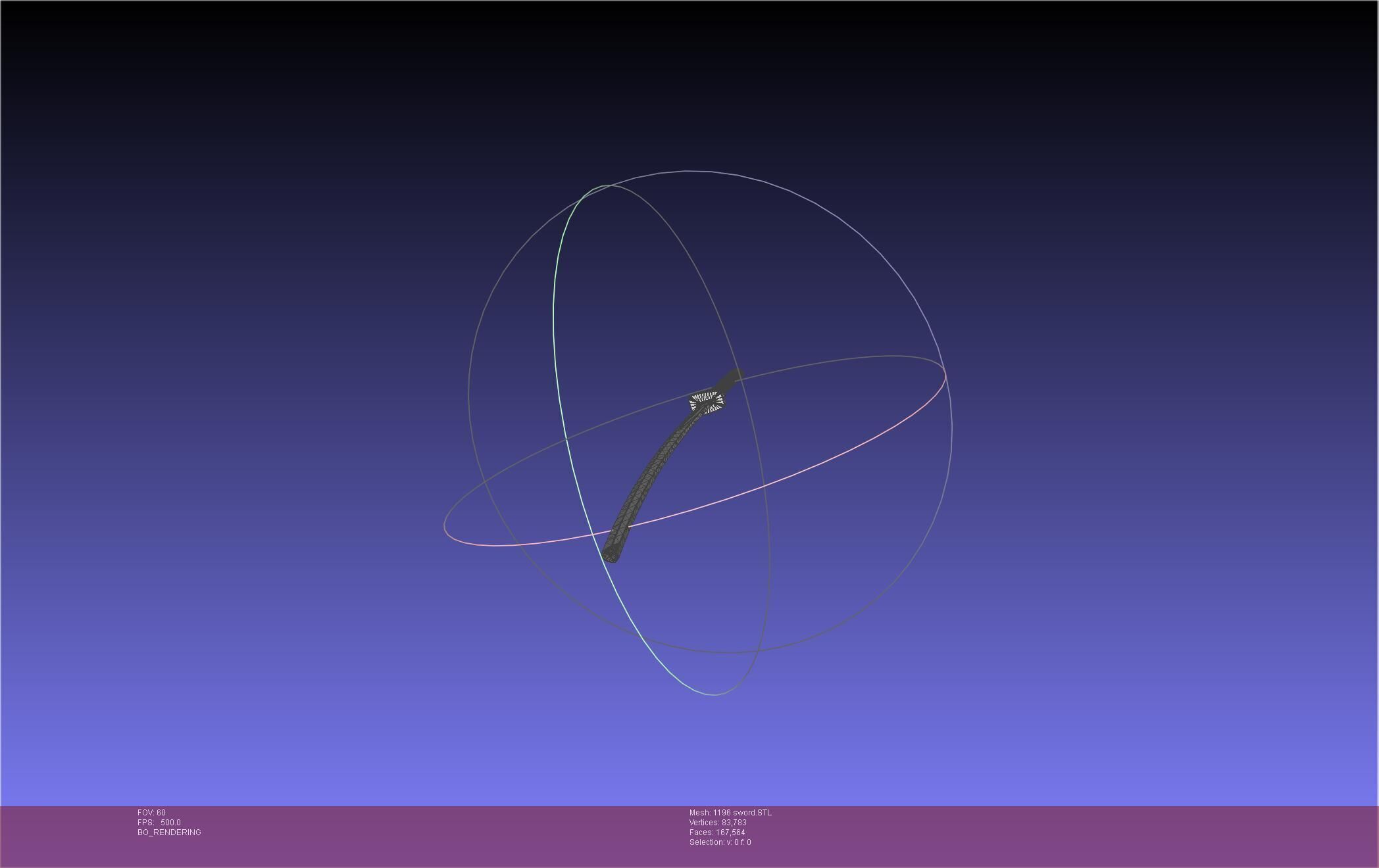 Cells At Work Code Black U-1196 Sword 3D print model_34