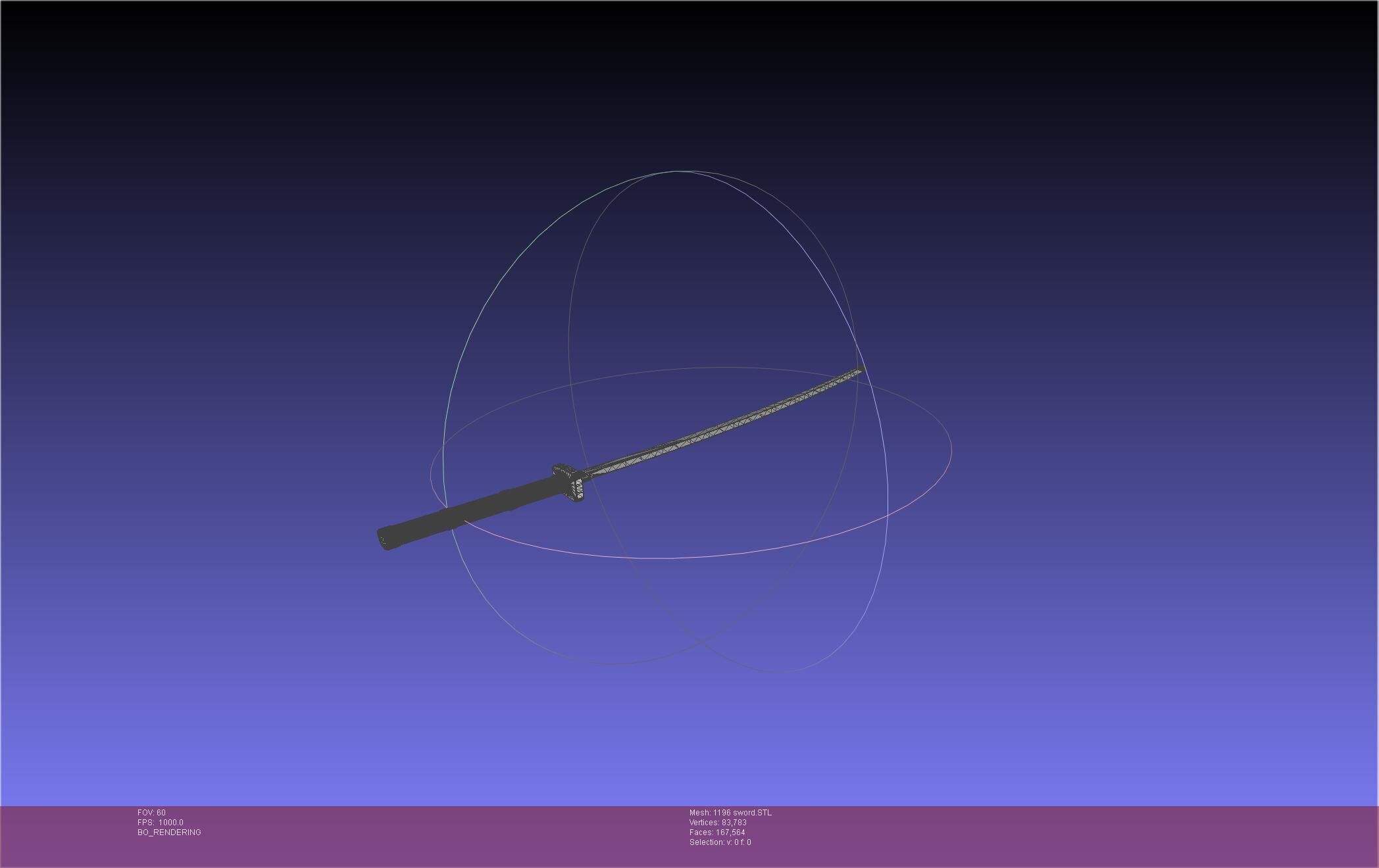 Cells At Work Code Black U-1196 Sword 3D print model_30