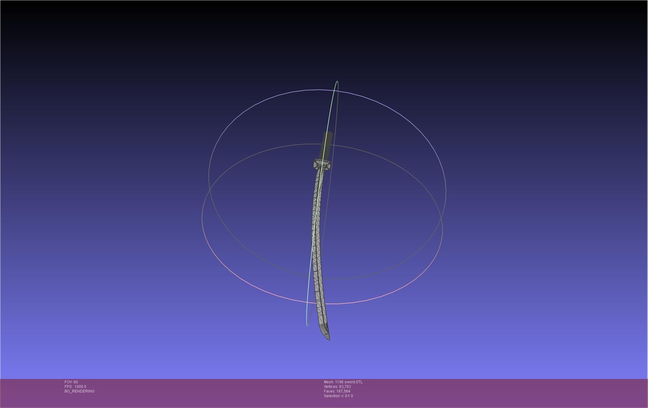 Cells At Work Code Black U-1196 Sword 3D print model_28