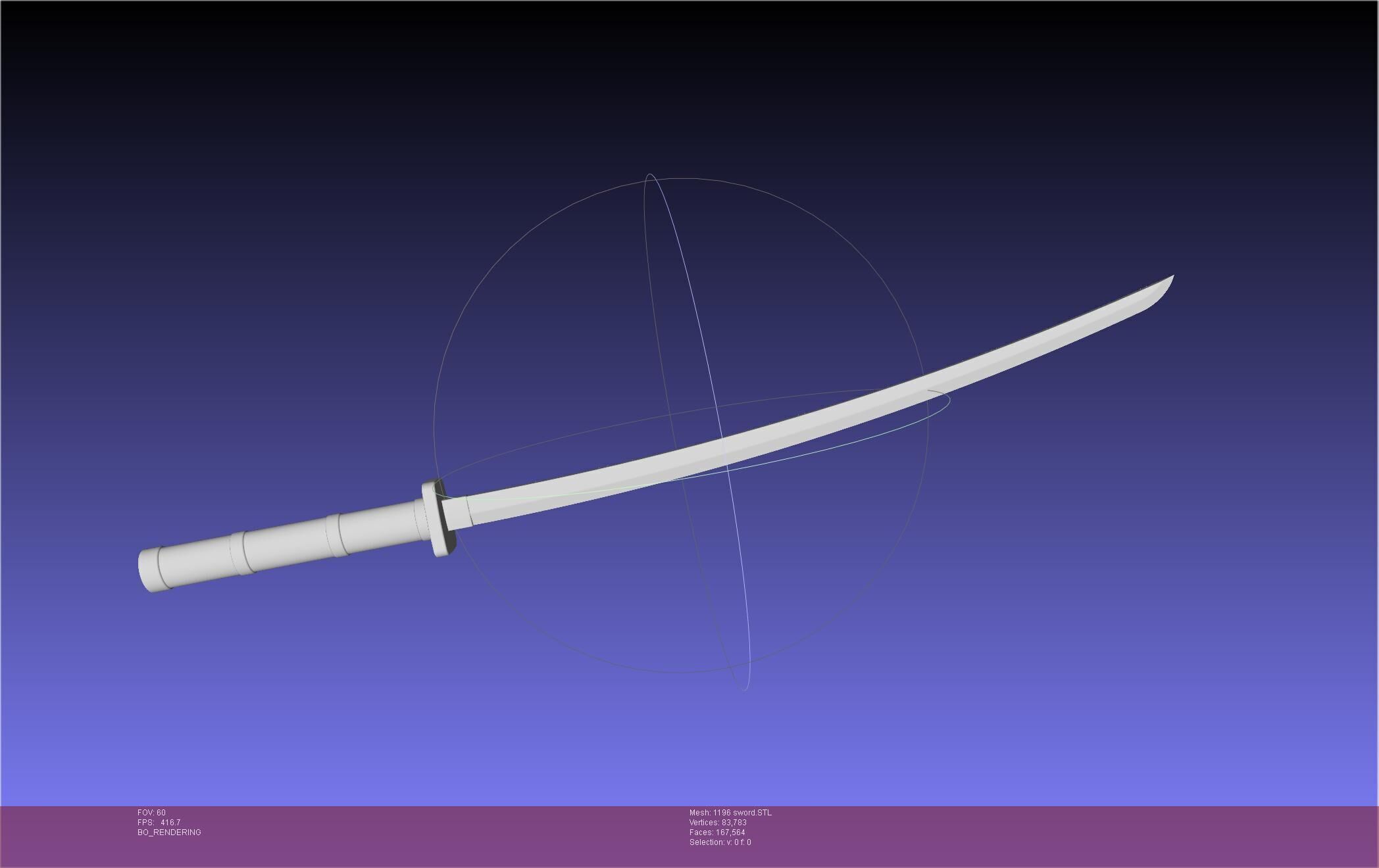 Cells At Work Code Black U-1196 Sword 3D print model_38