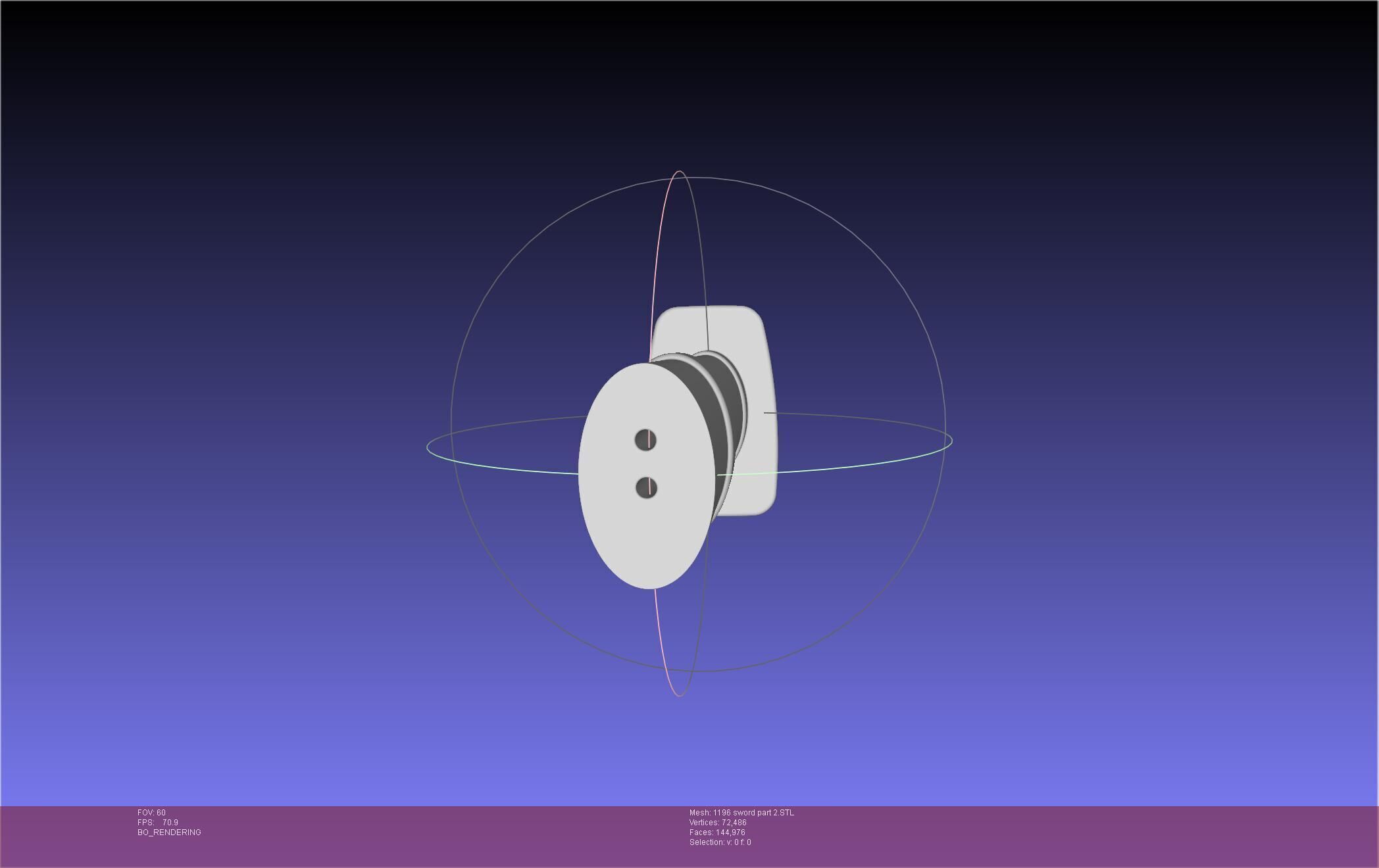 Cells At Work Code Black U-1196 Sword 3D print model_59