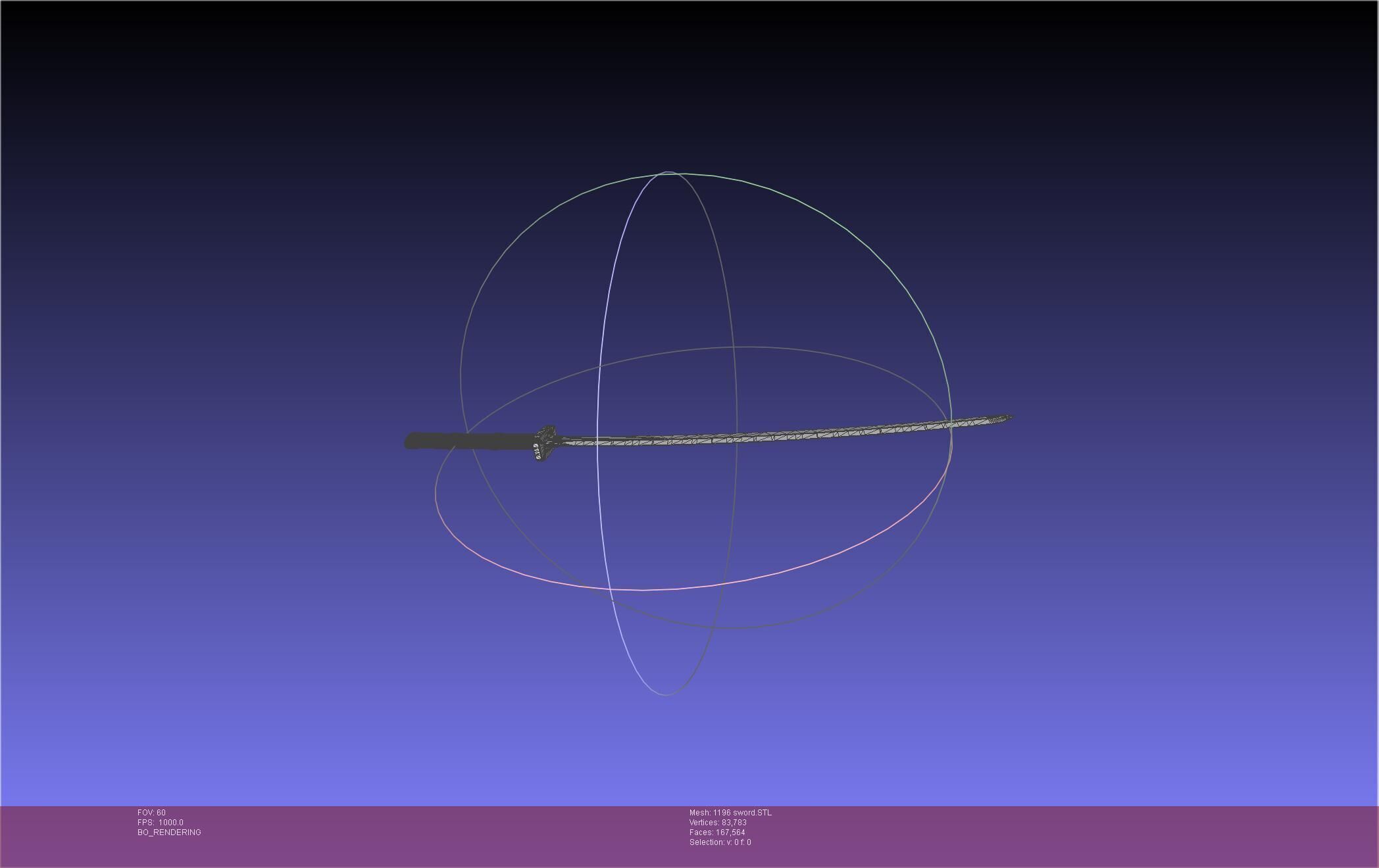 Cells At Work Code Black U-1196 Sword 3D print model_29