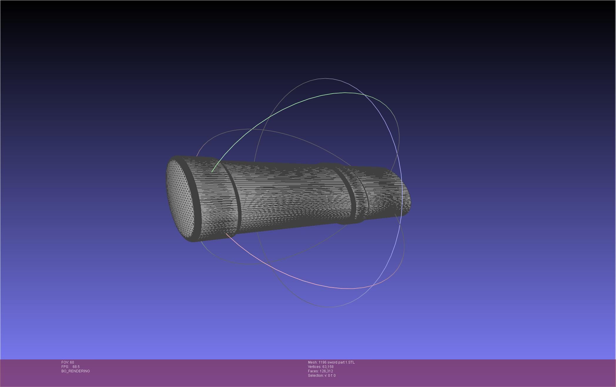 Cells At Work Code Black U-1196 Sword 3D print model_56