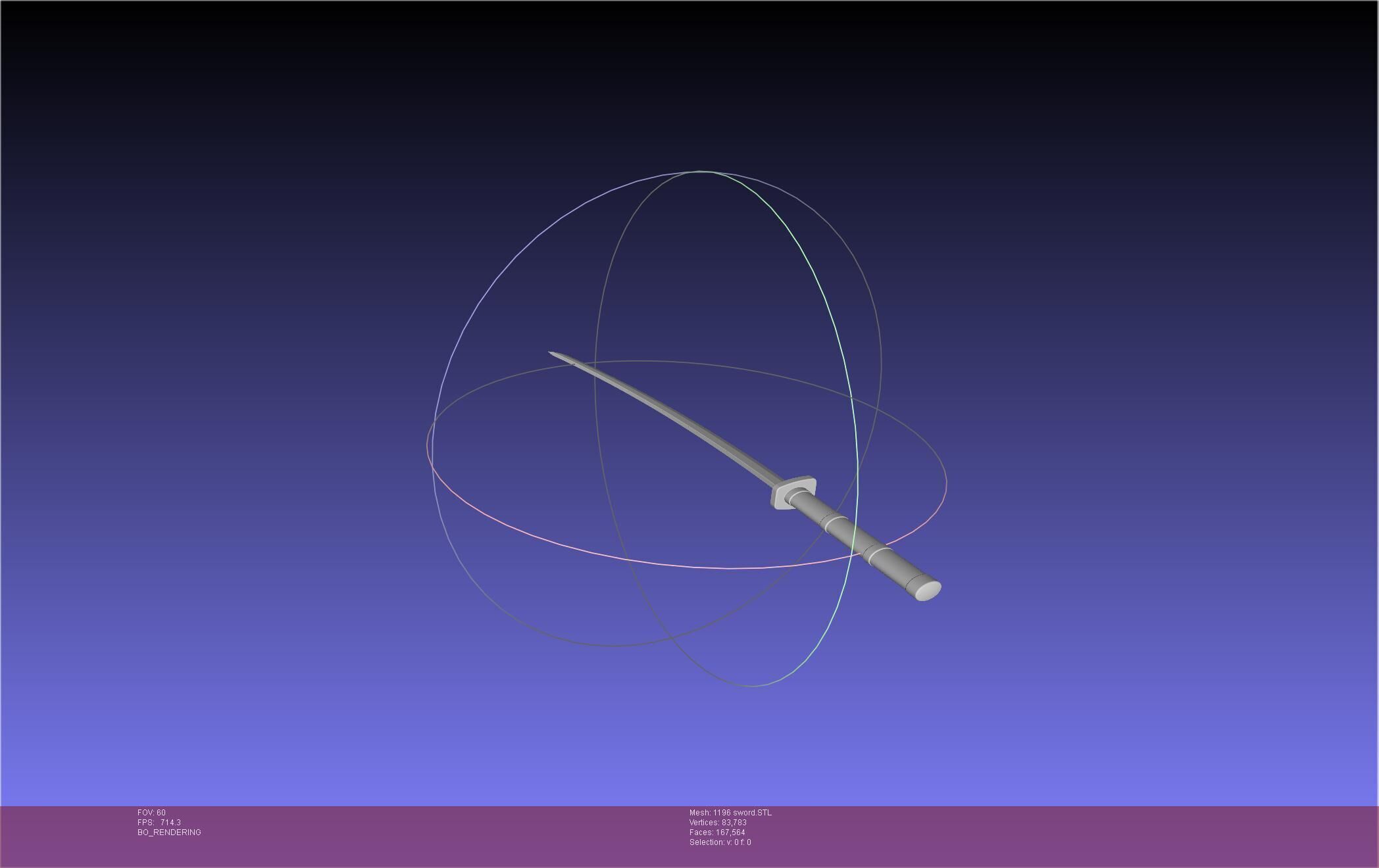 Cells At Work Code Black U-1196 Sword 3D print model_15