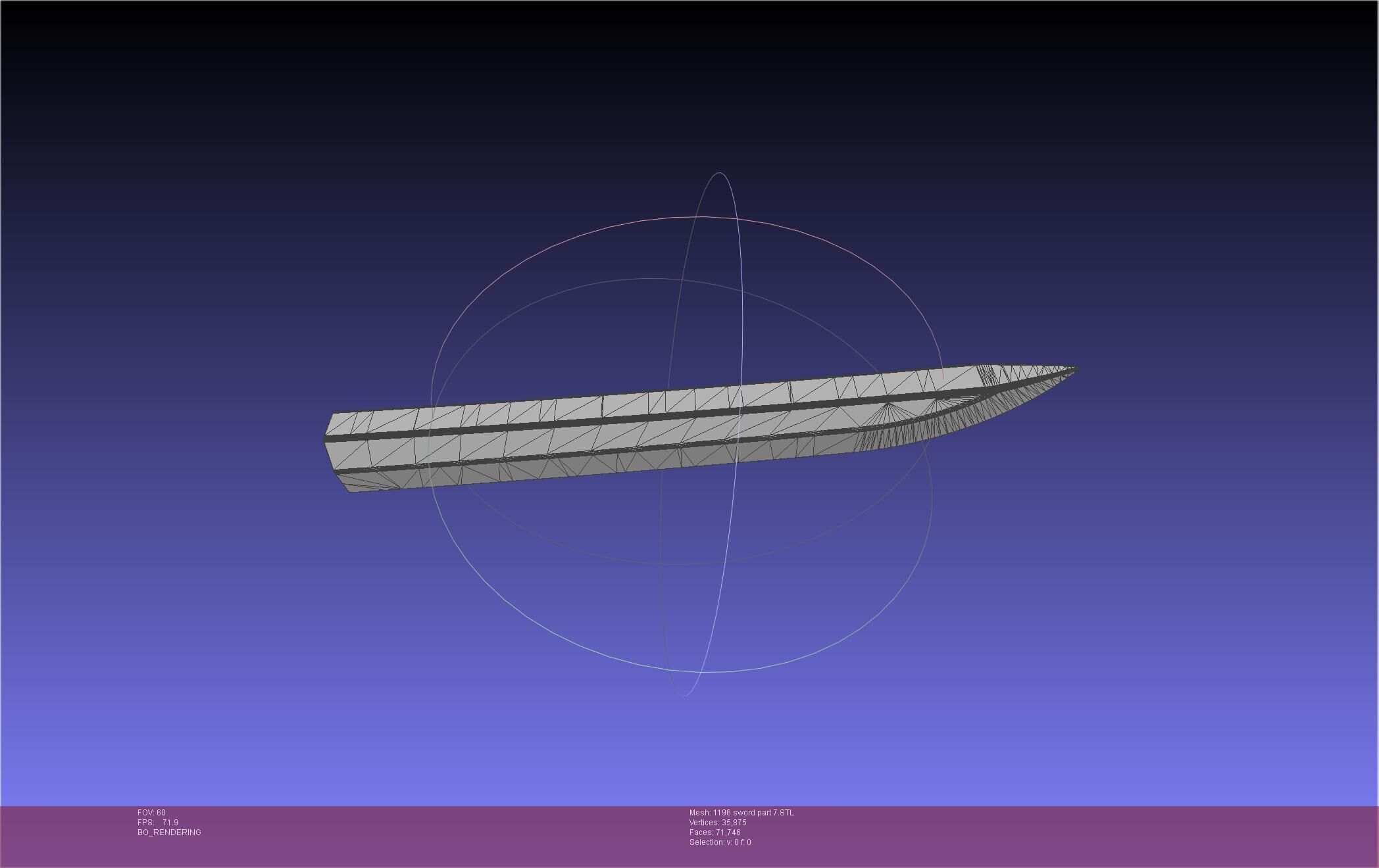 Cells At Work Code Black U-1196 Sword 3D print model_94