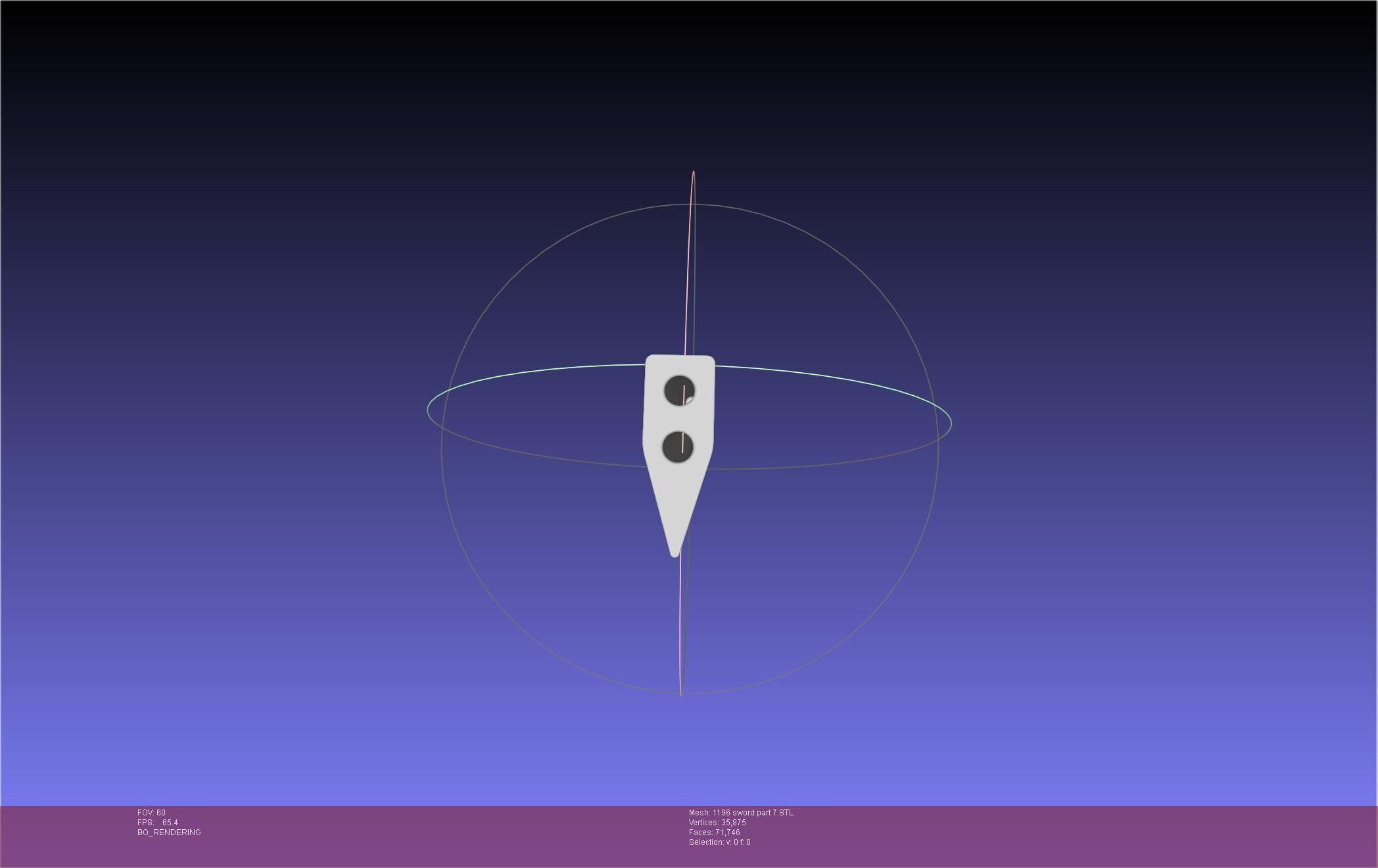 Cells At Work Code Black U-1196 Sword 3D print model_90