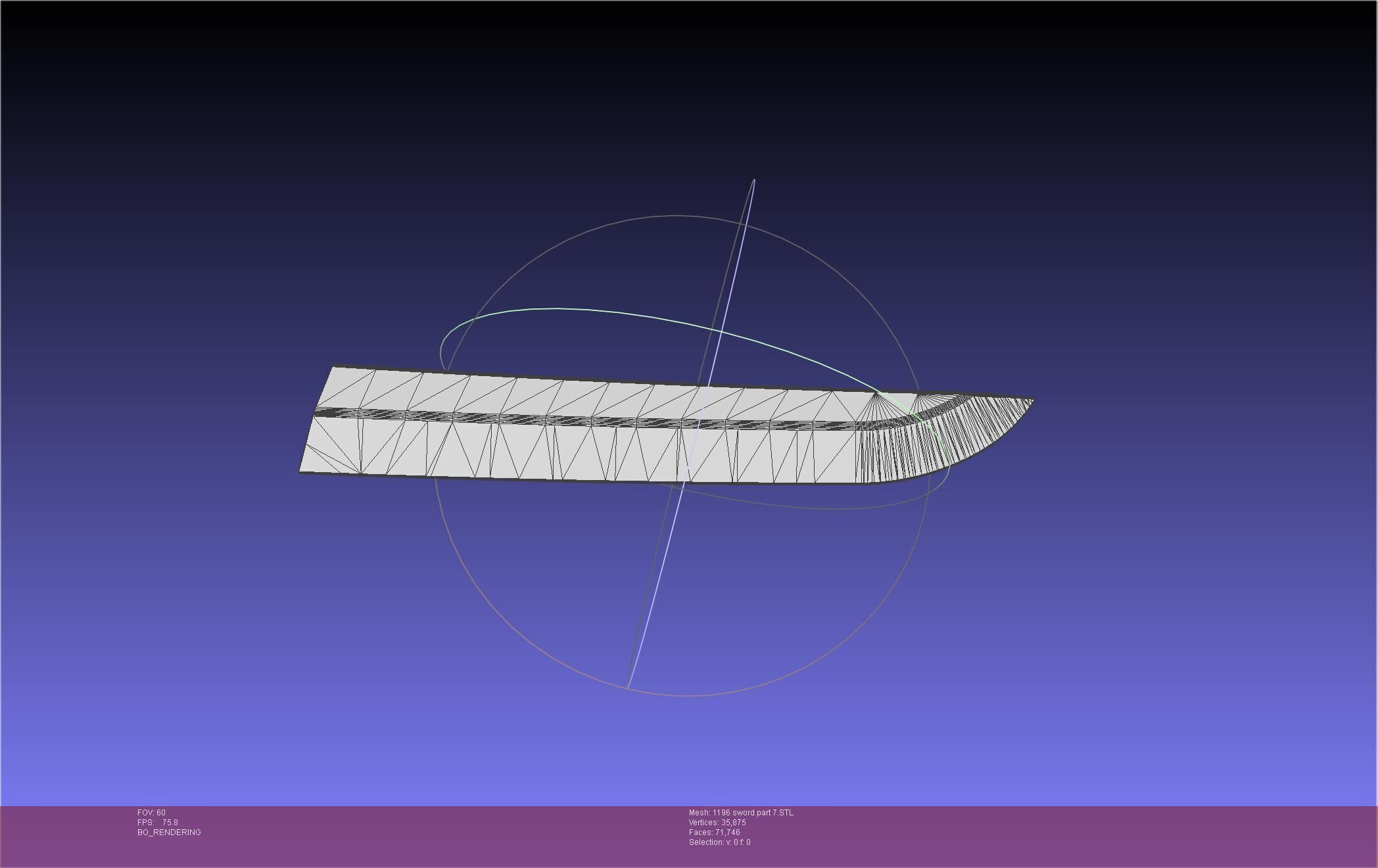 Cells At Work Code Black U-1196 Sword 3D print model_96