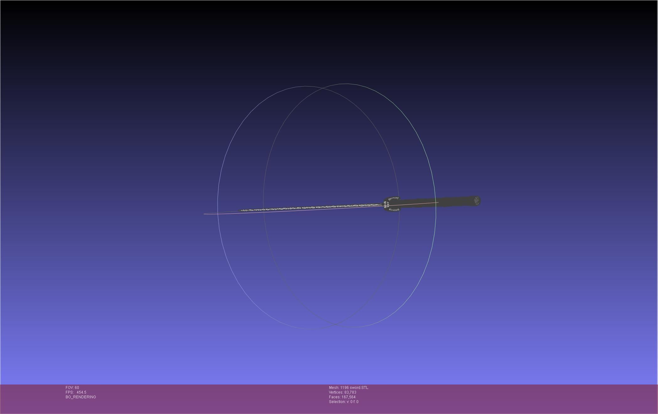 Cells At Work Code Black U-1196 Sword 3D print model_32