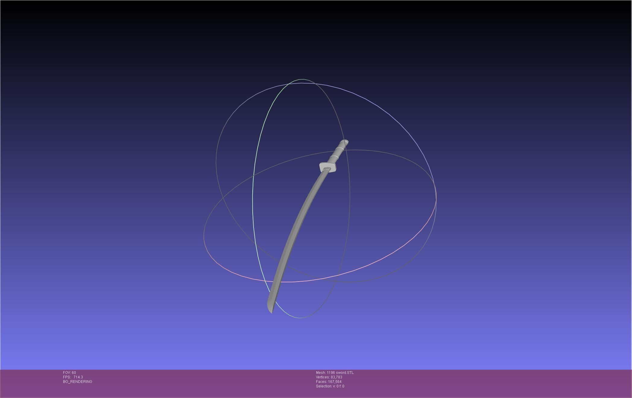 Cells At Work Code Black U-1196 Sword 3D print model_18