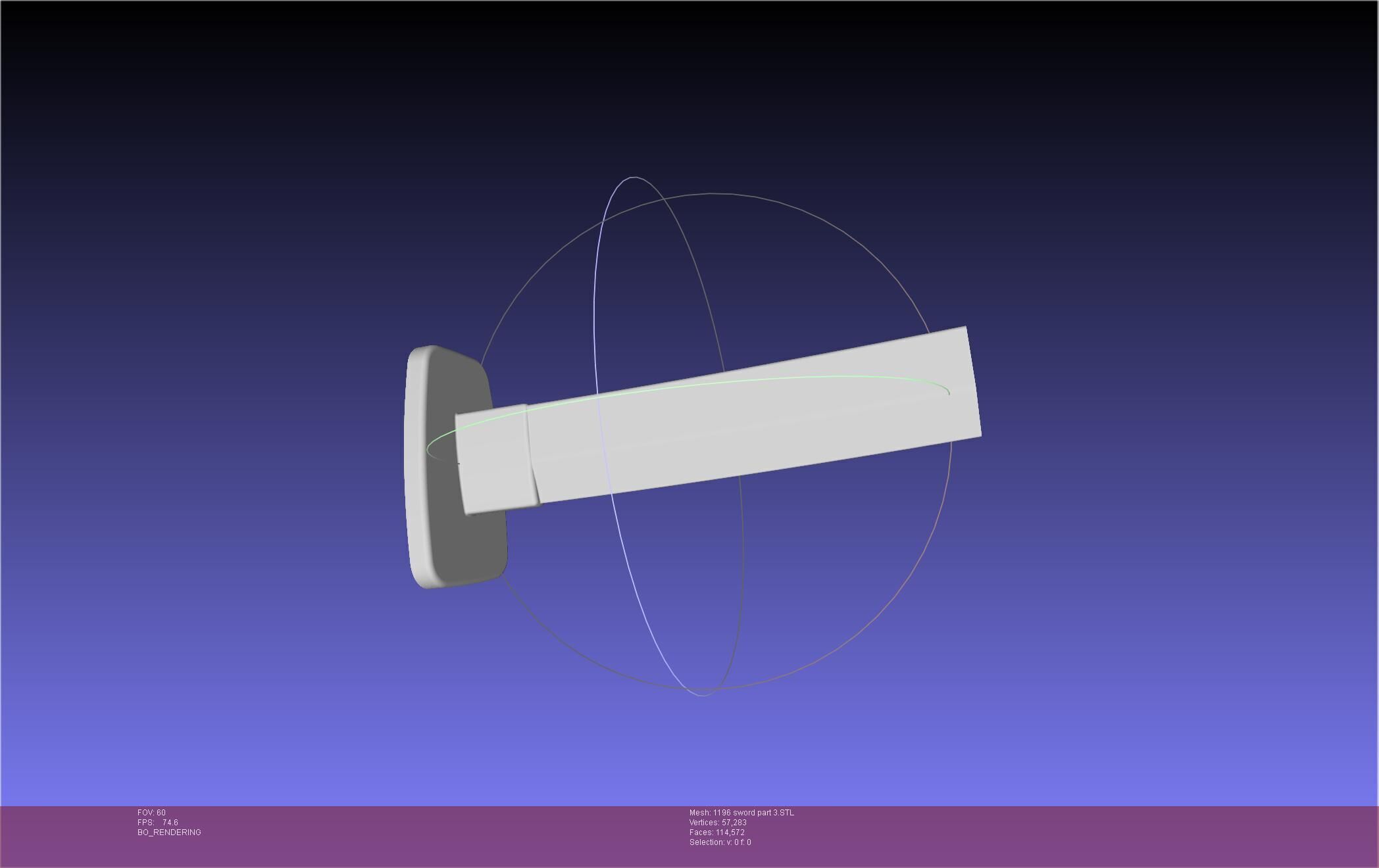 Cells At Work Code Black U-1196 Sword 3D print model_70