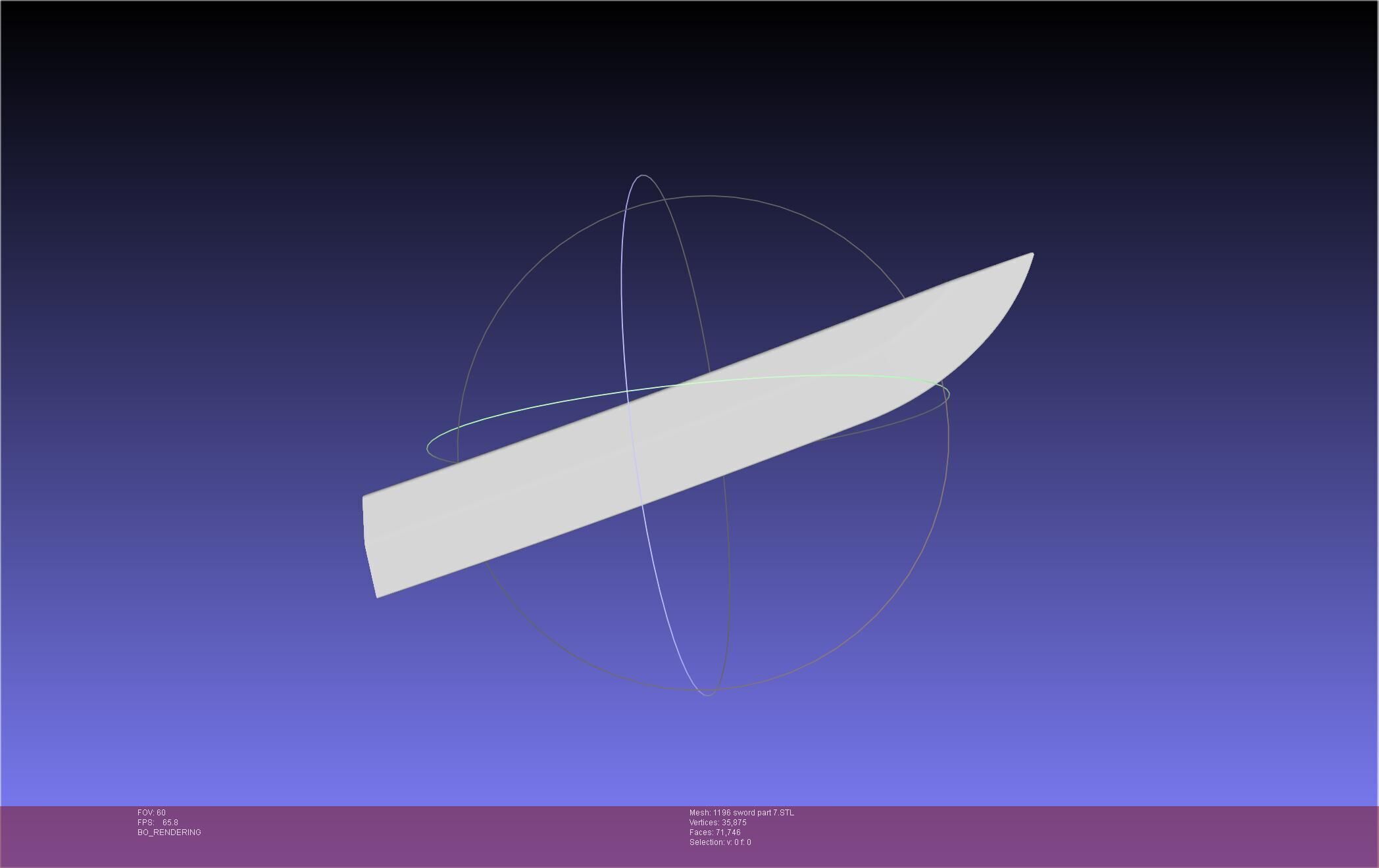 Cells At Work Code Black U-1196 Sword 3D print model_92