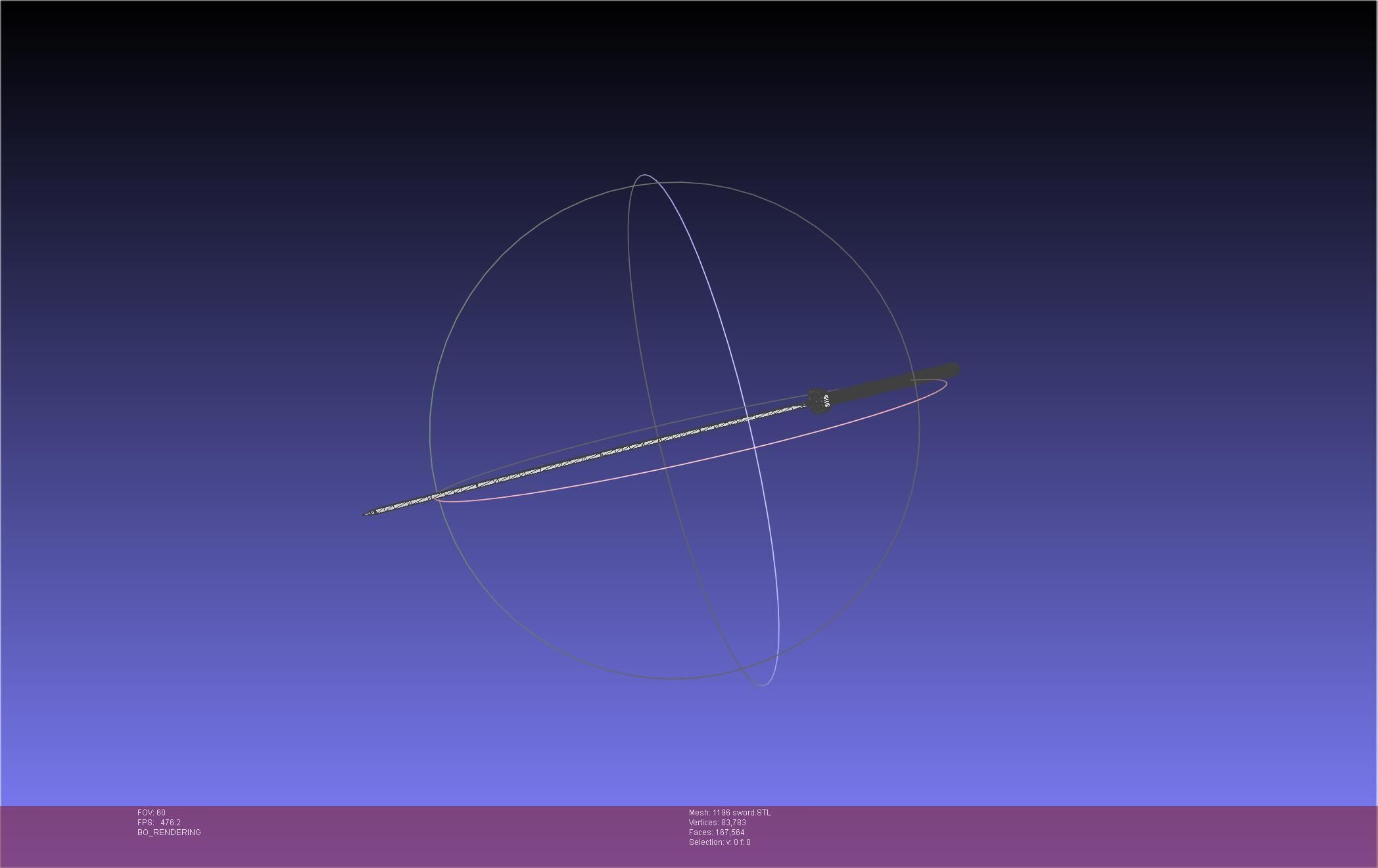 Cells At Work Code Black U-1196 Sword 3D print model_33