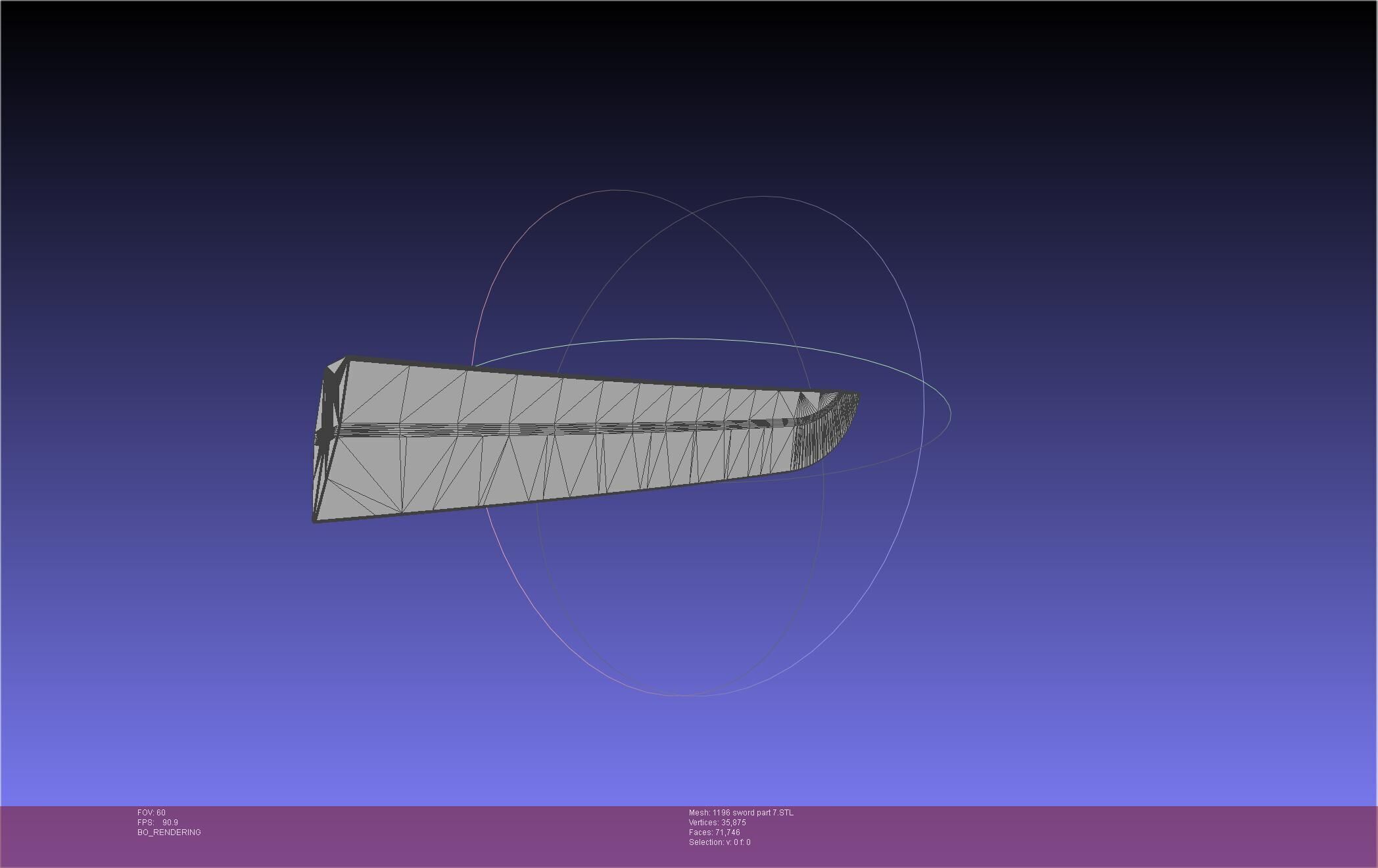 Cells At Work Code Black U-1196 Sword 3D print model_97