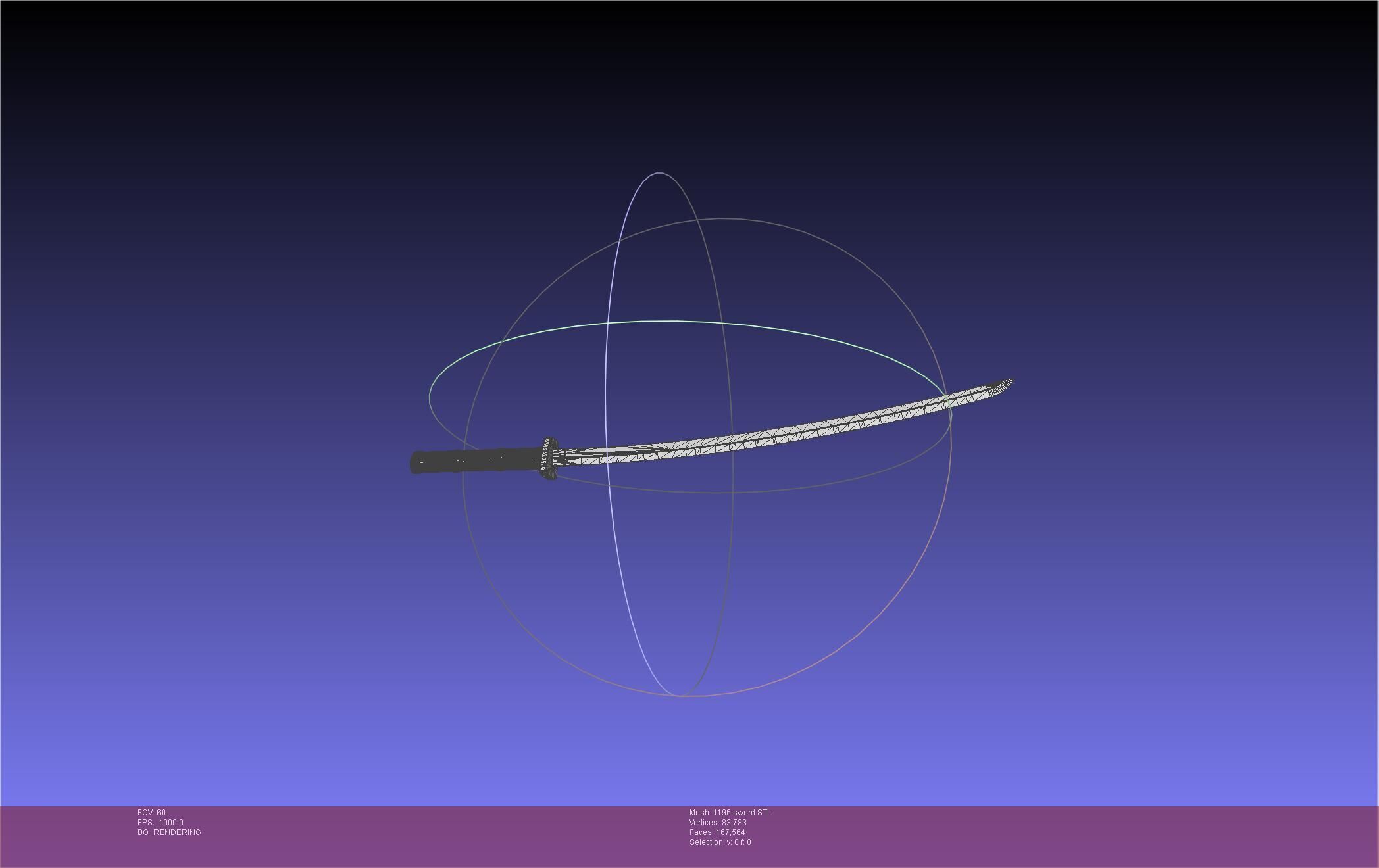Cells At Work Code Black U-1196 Sword 3D print model_20