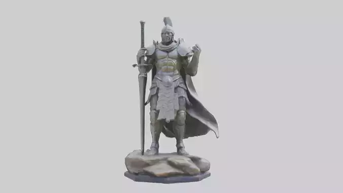 Modern Warrior statue model