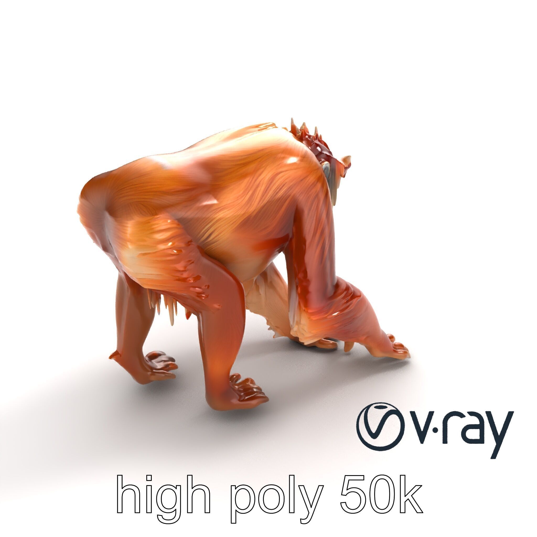 Orangutan Explorer Wilderness 3D Model Pack Low-poly 3D model_11