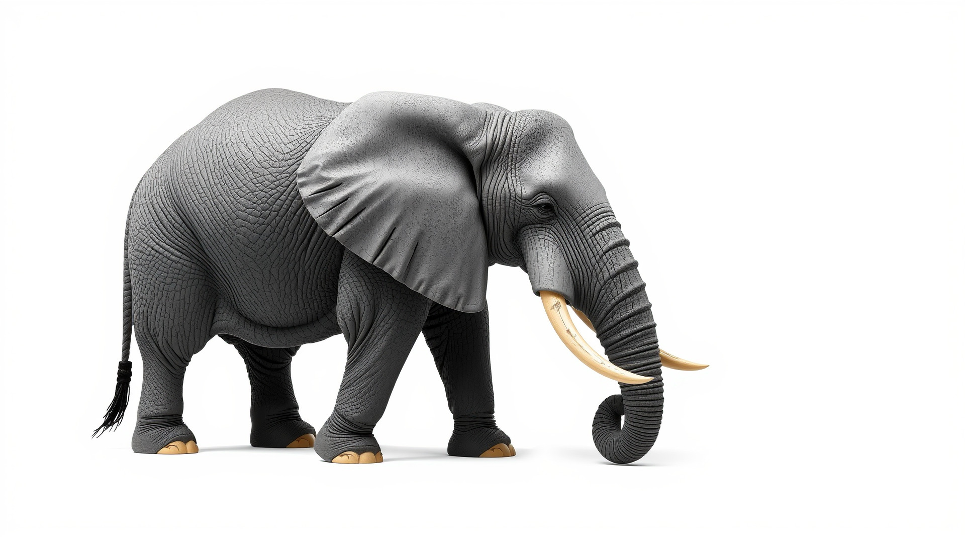 Majestic African Elephant 3D model pack Low-poly 3D model_4