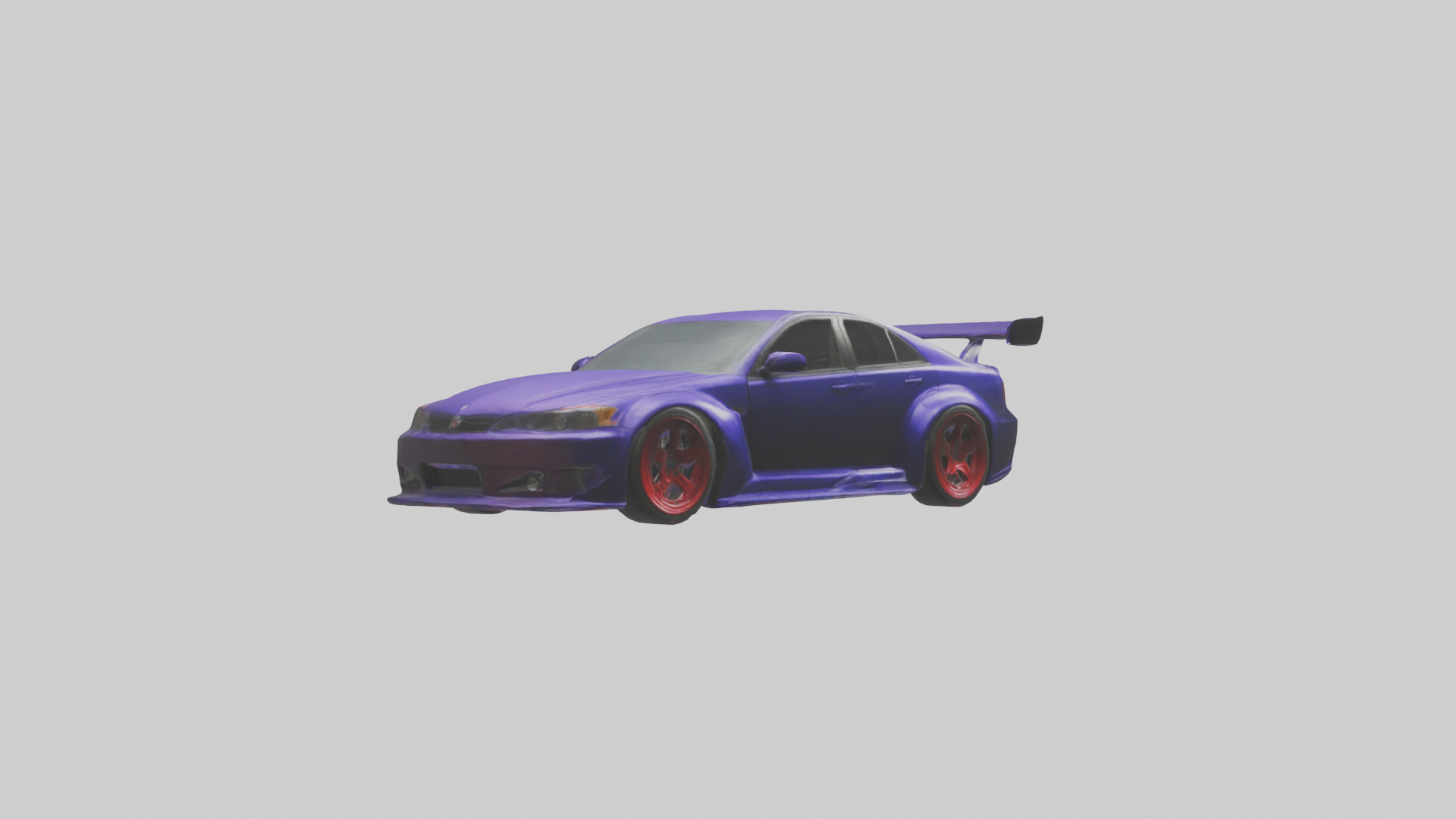 Modified Street Racing Sedan model 3D model_1