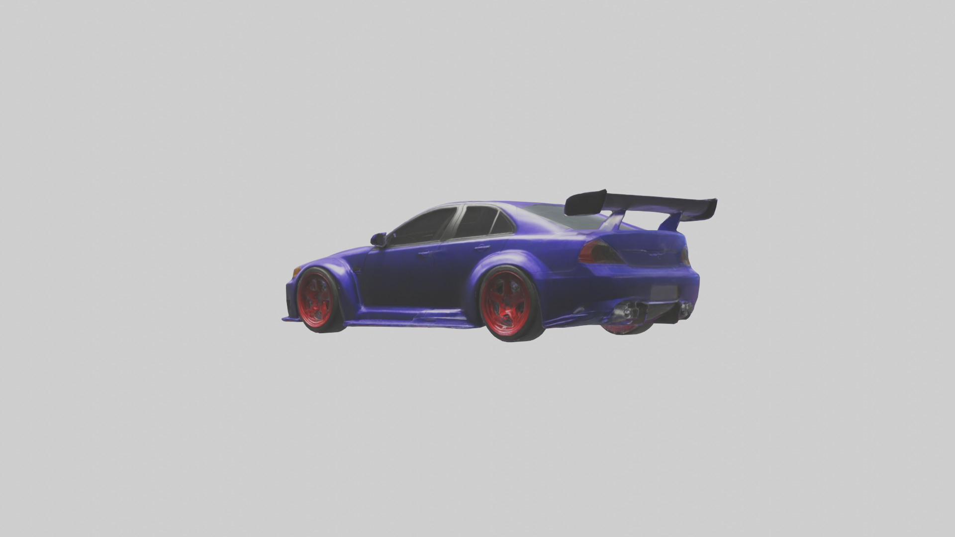 Modified Street Racing Sedan model 3D model_2