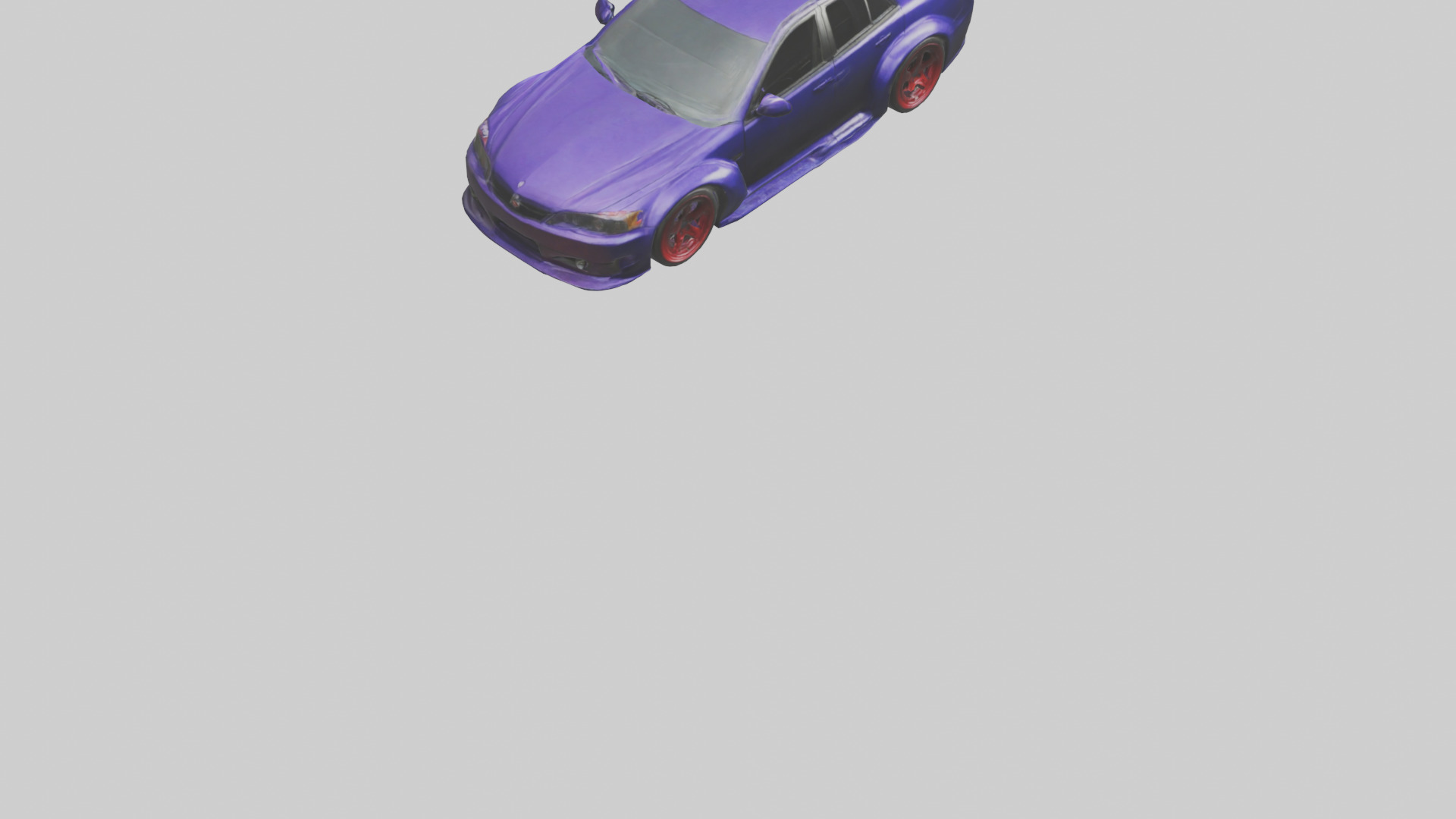 Modified Street Racing Sedan model 3D model_3