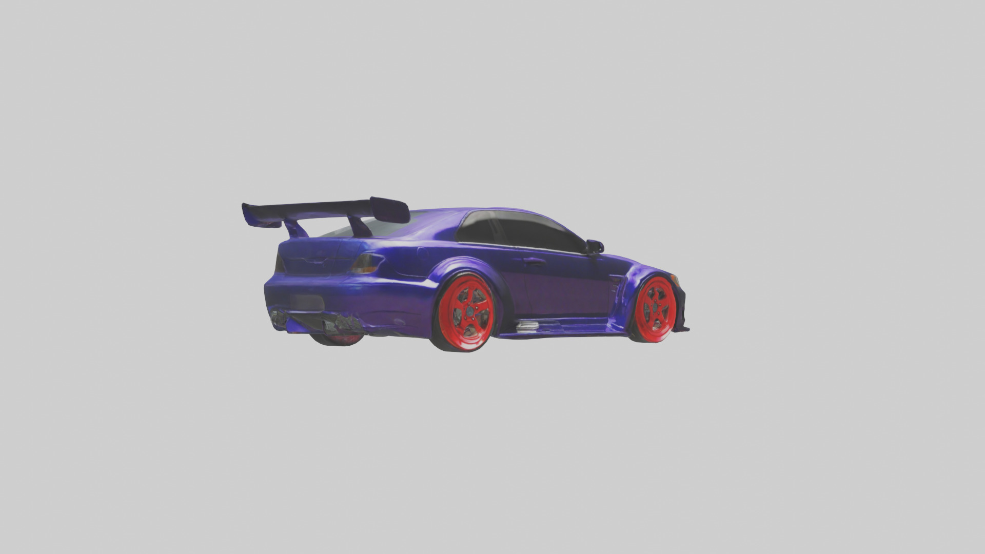 Modified Street Racing Sedan model 3D model_7