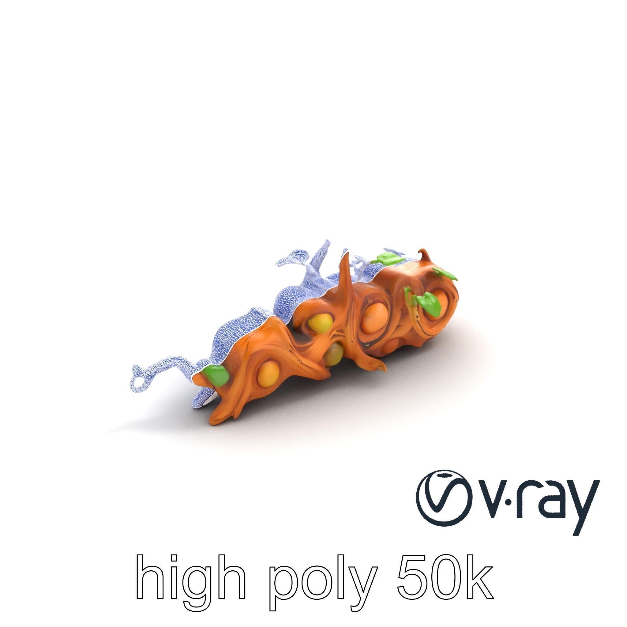 Magic Bean Stalk Wooden Fantasy Structure model pack Low-poly 3D model_26