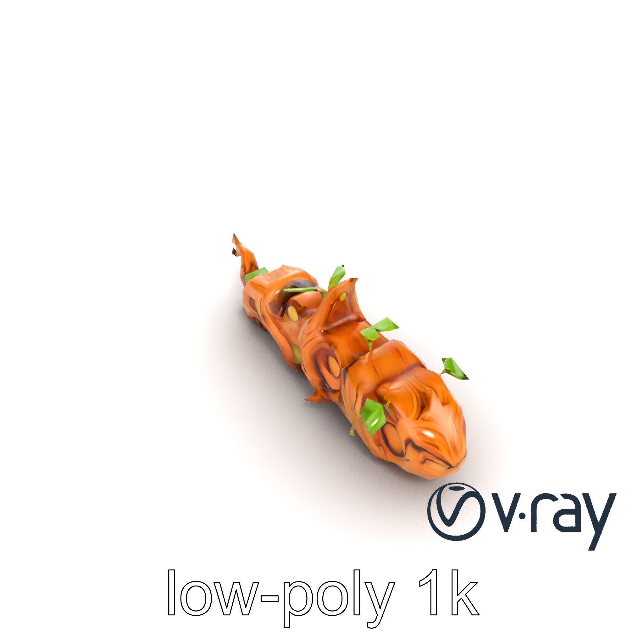 Magic Bean Stalk Wooden Fantasy Structure model pack Low-poly 3D model_31