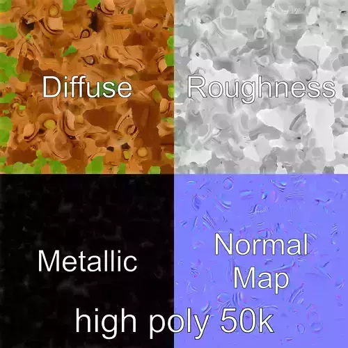 Magic Bean Stalk Wooden Fantasy Structure model pack