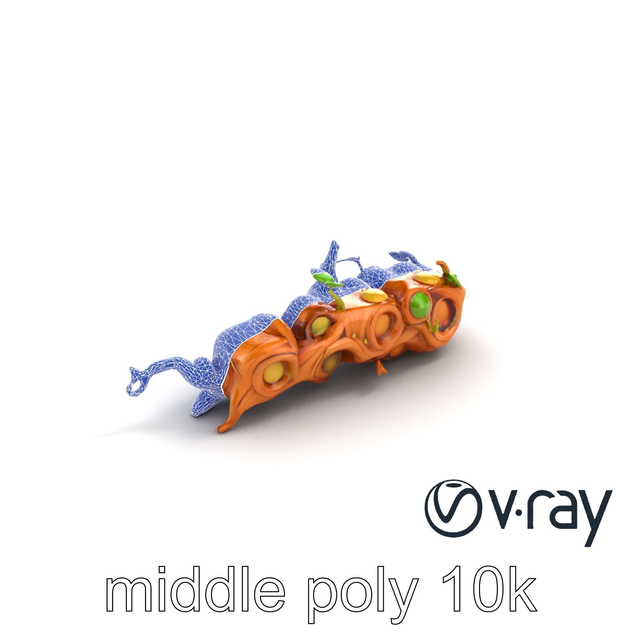 Magic Bean Stalk Wooden Fantasy Structure model pack Low-poly 3D model_15