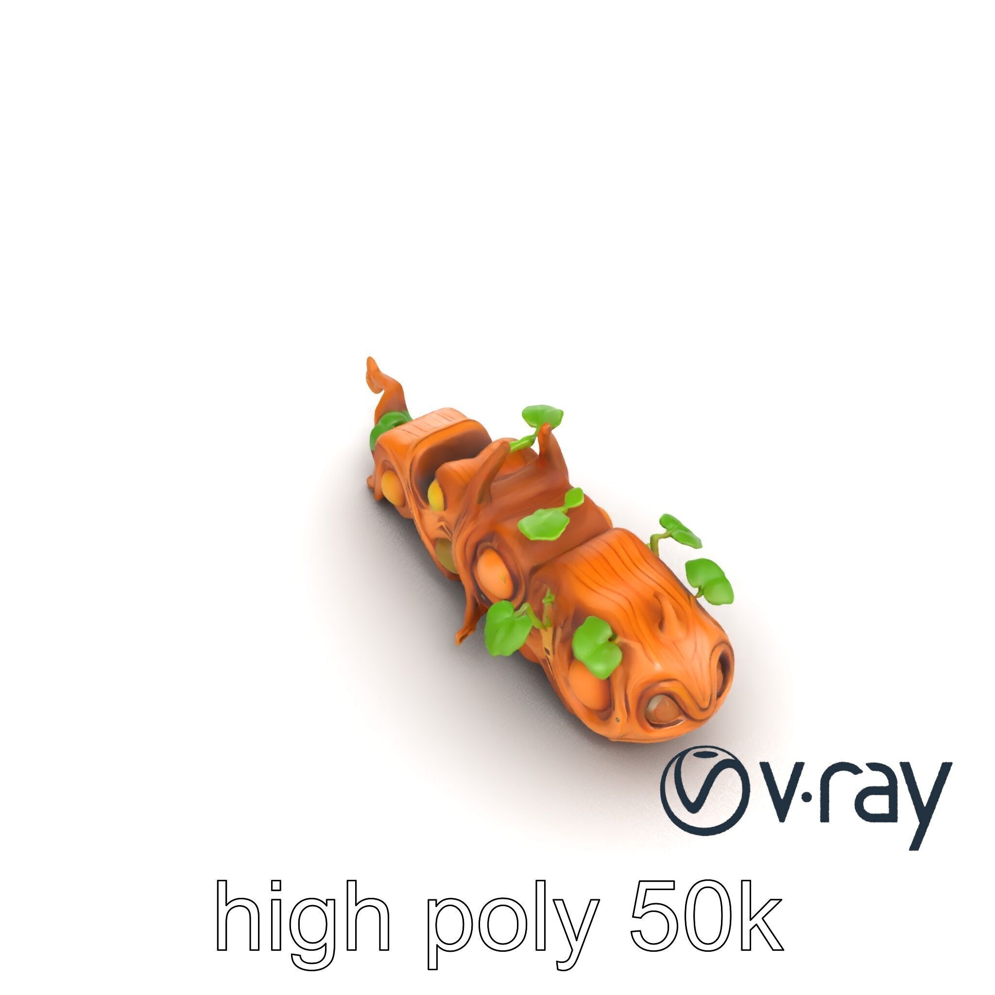 Magic Bean Stalk Wooden Fantasy Structure model pack Low-poly 3D model_12