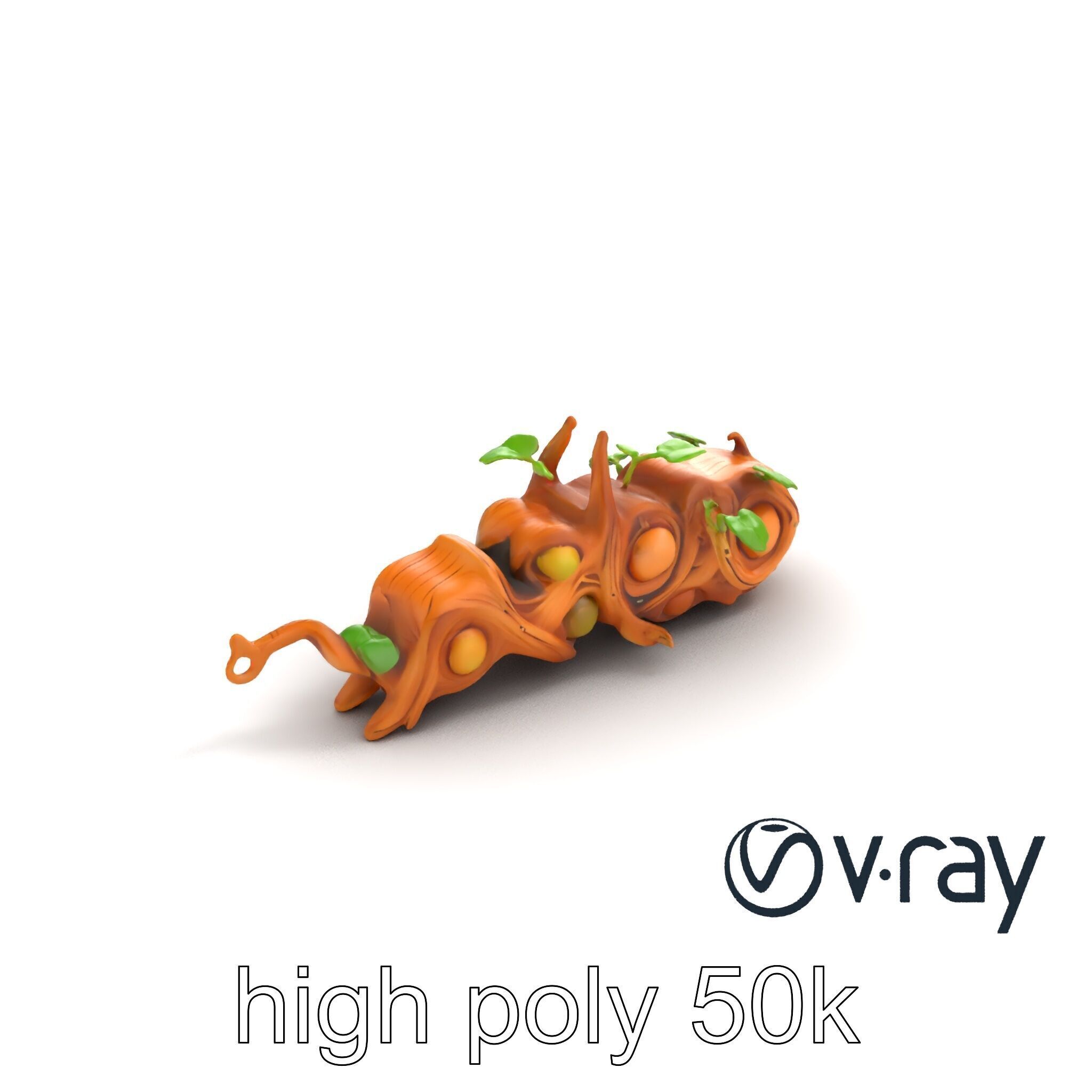 Magic Bean Stalk Wooden Fantasy Structure model pack Low-poly 3D model_8