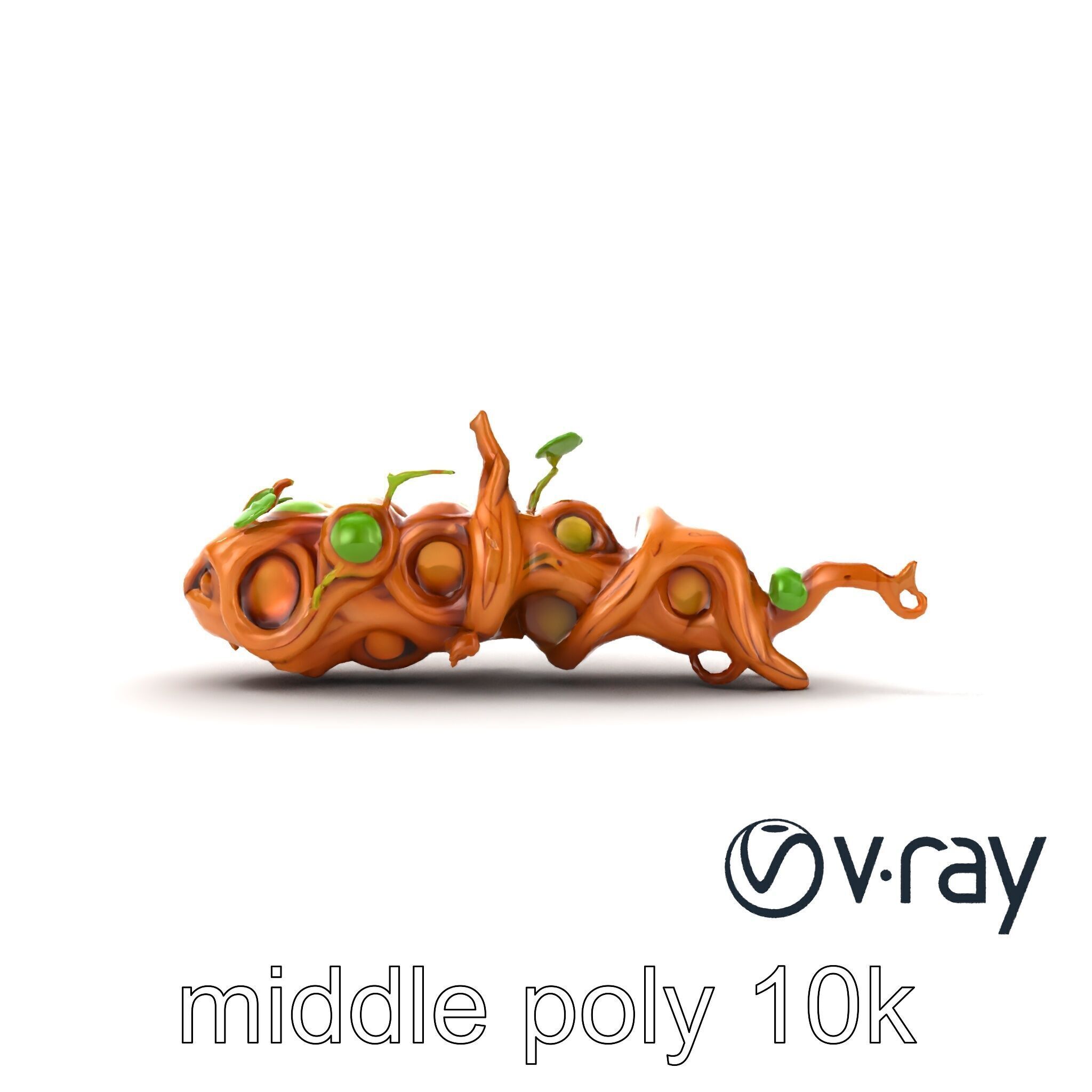 Magic Bean Stalk Wooden Fantasy Structure model pack Low-poly 3D model_29
