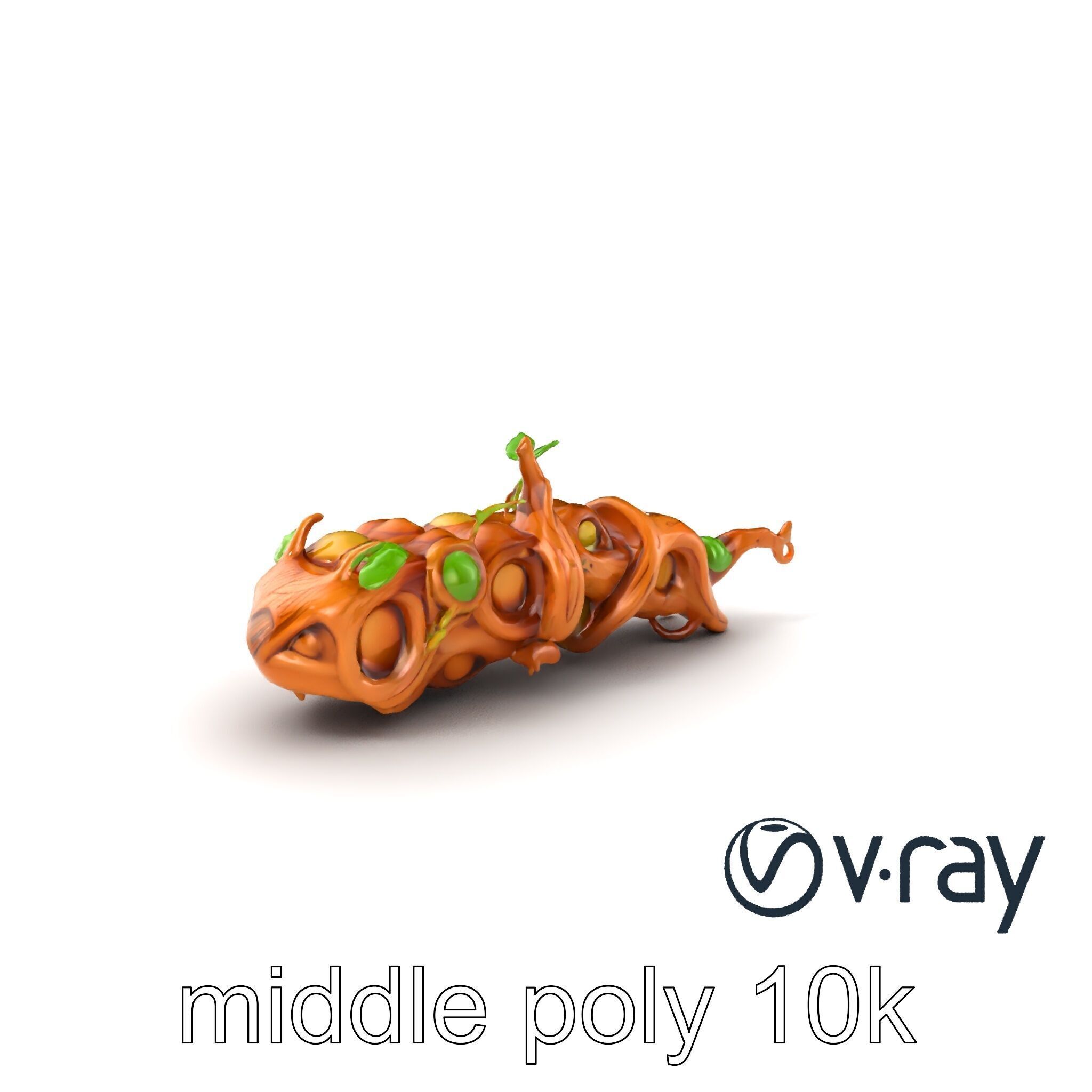Magic Bean Stalk Wooden Fantasy Structure model pack Low-poly 3D model_3