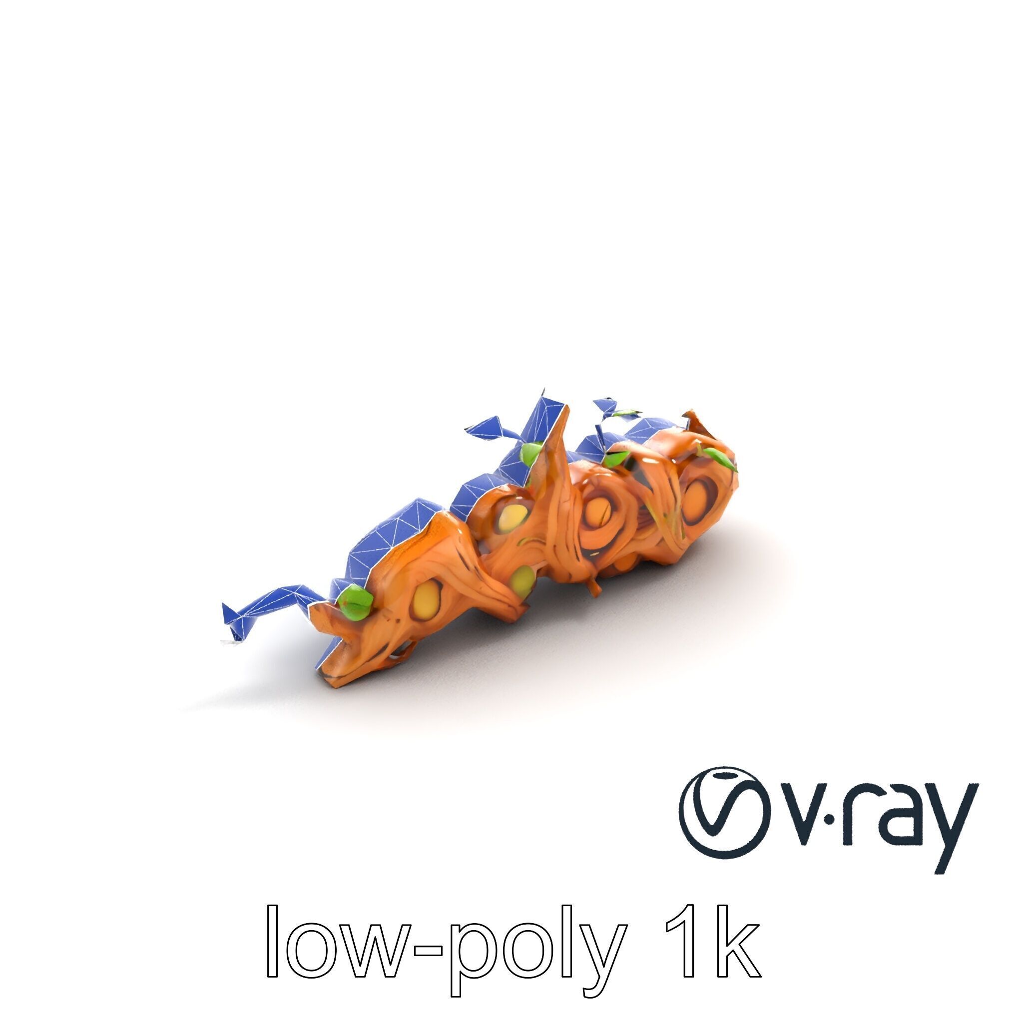 Magic Bean Stalk Wooden Fantasy Structure model pack Low-poly 3D model_23