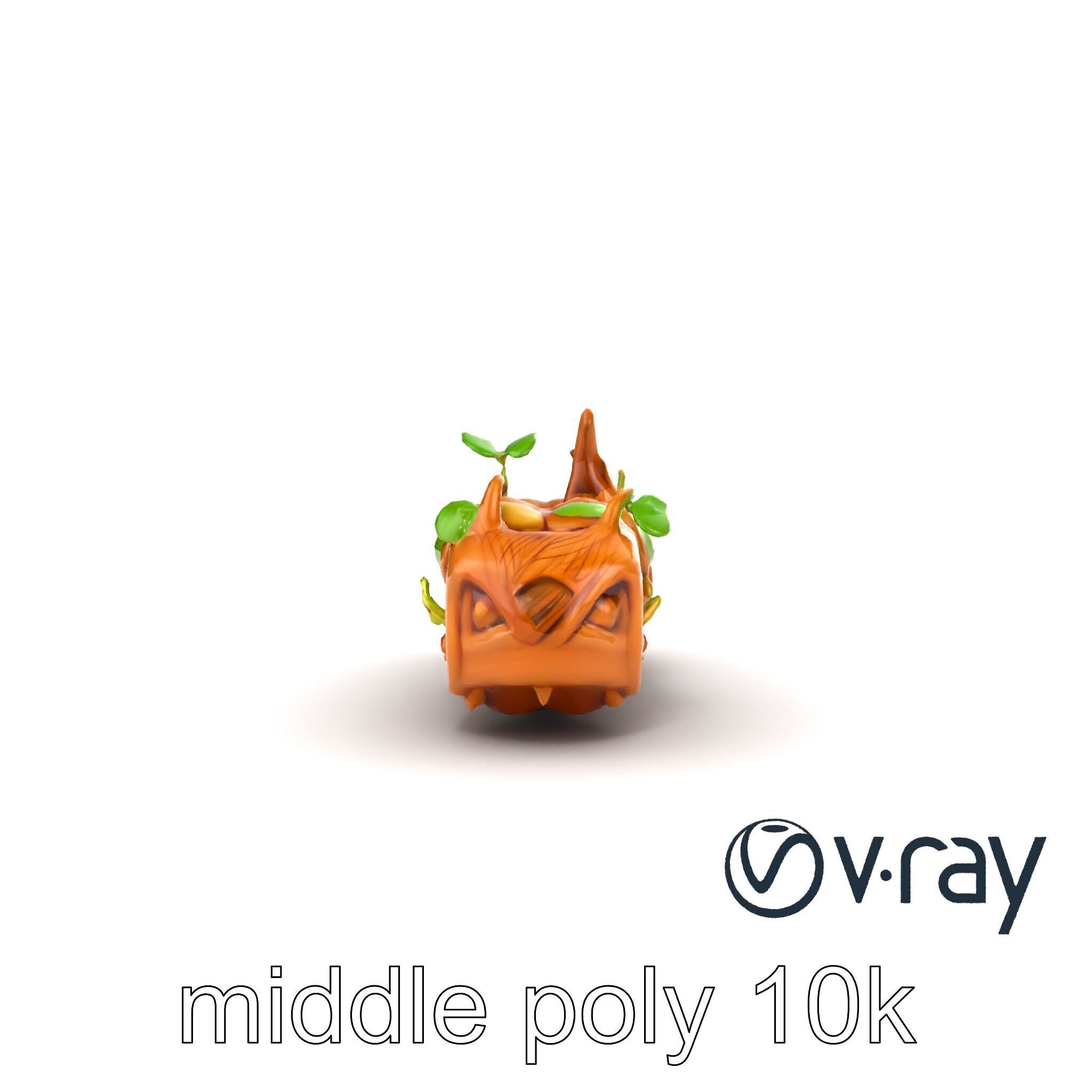 Magic Bean Stalk Wooden Fantasy Structure model pack Low-poly 3D model_17