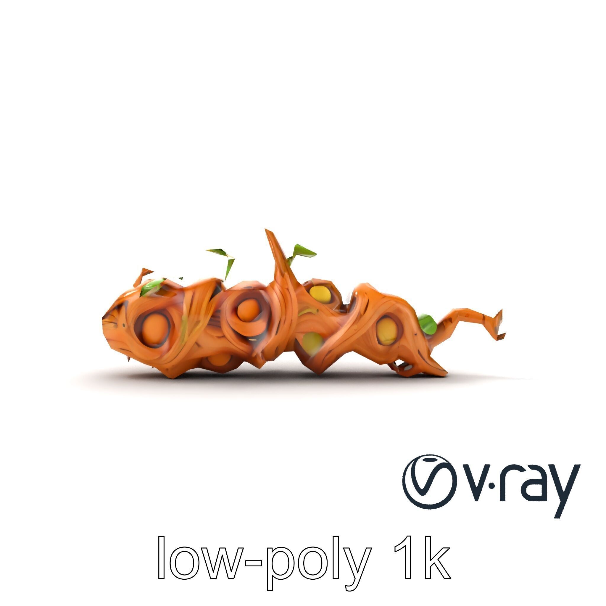 Magic Bean Stalk Wooden Fantasy Structure model pack Low-poly 3D model_18