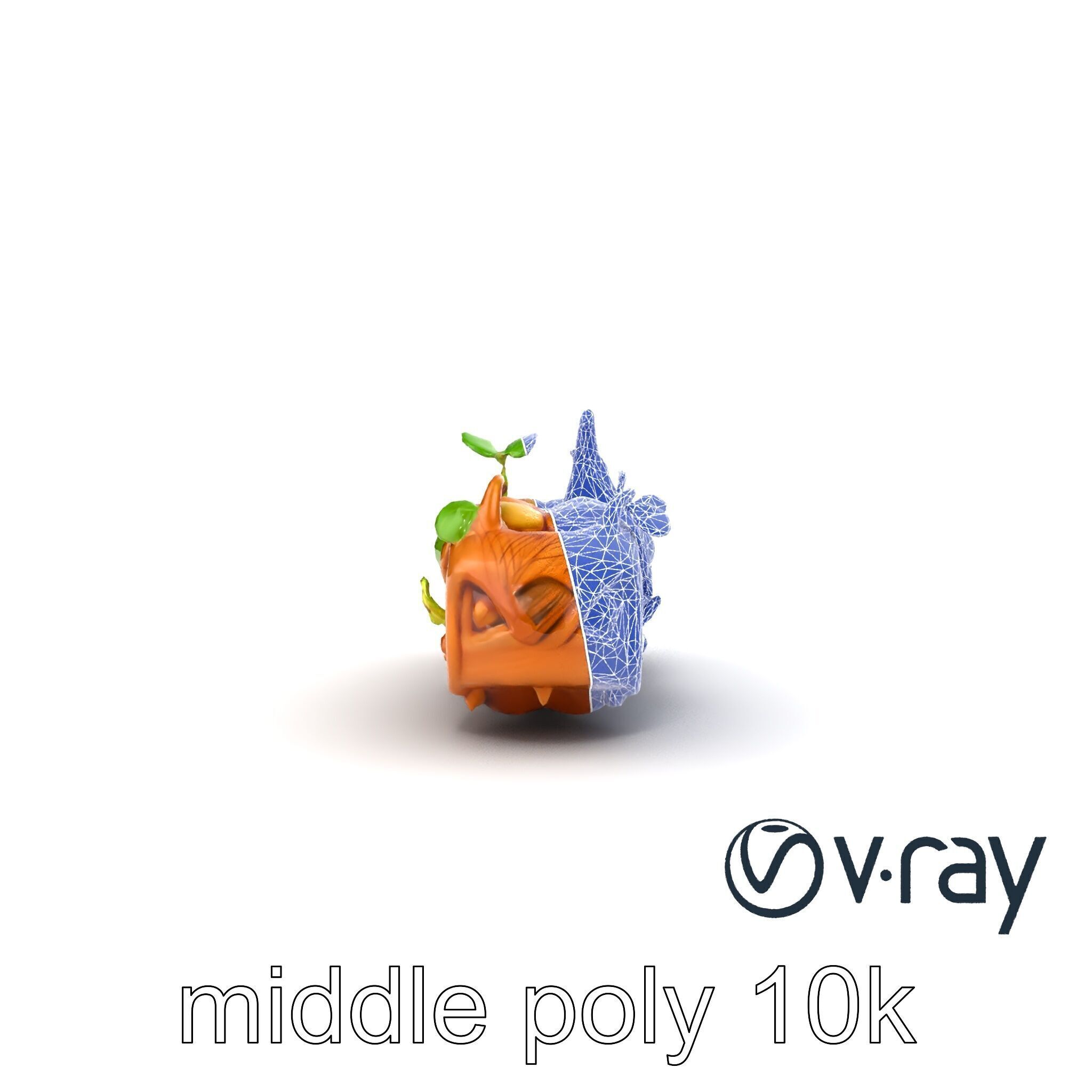 Magic Bean Stalk Wooden Fantasy Structure model pack Low-poly 3D model_24