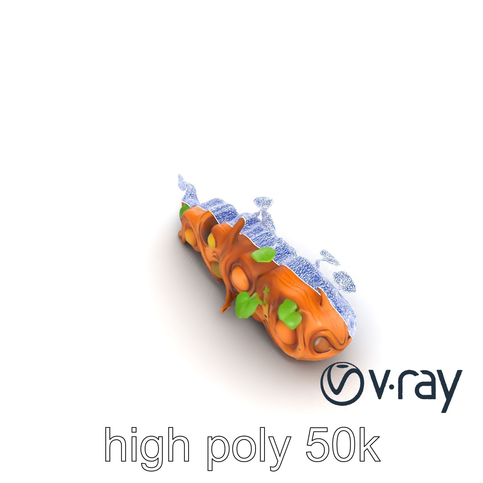 Magic Bean Stalk Wooden Fantasy Structure model pack Low-poly 3D model_14