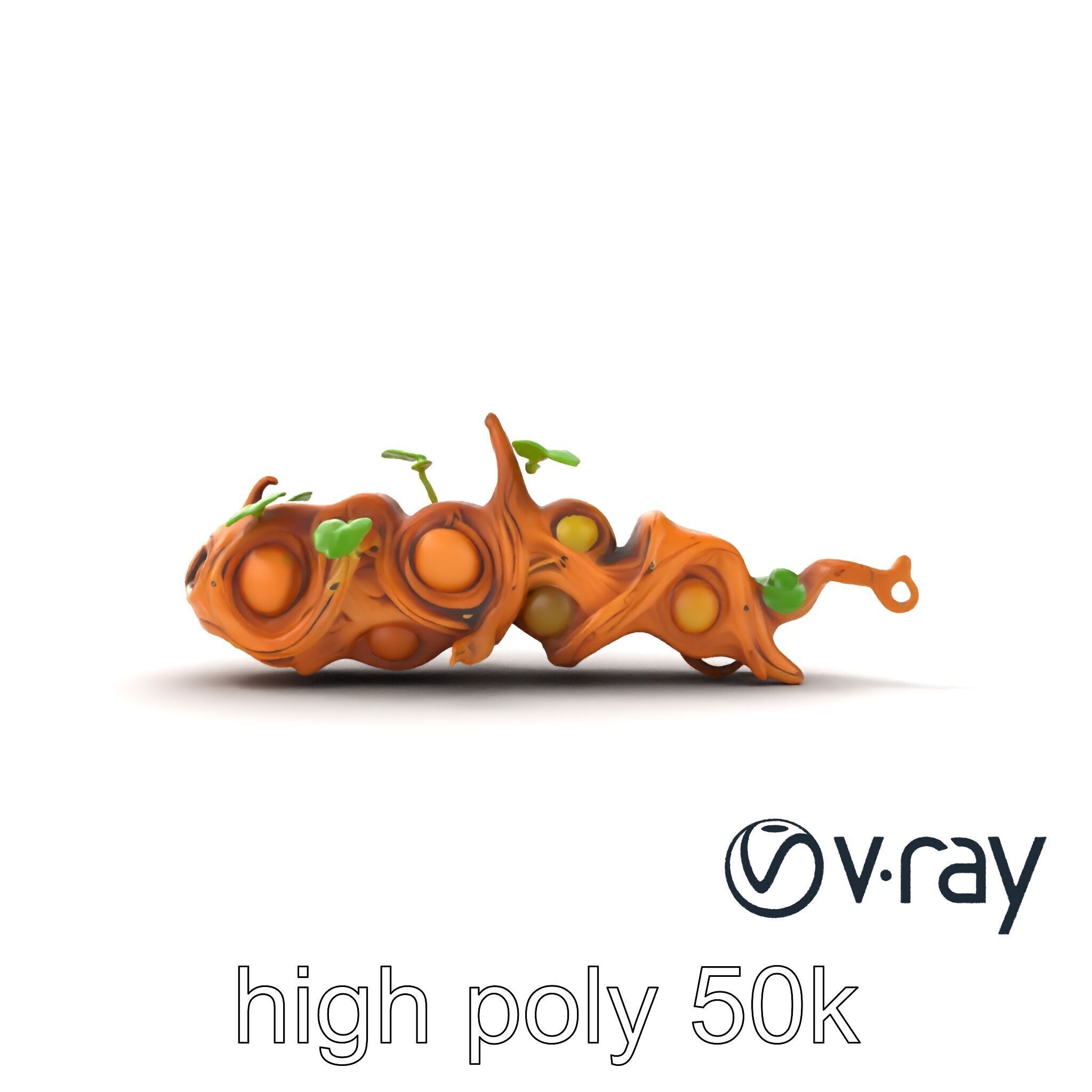 Magic Bean Stalk Wooden Fantasy Structure model pack Low-poly 3D model_13