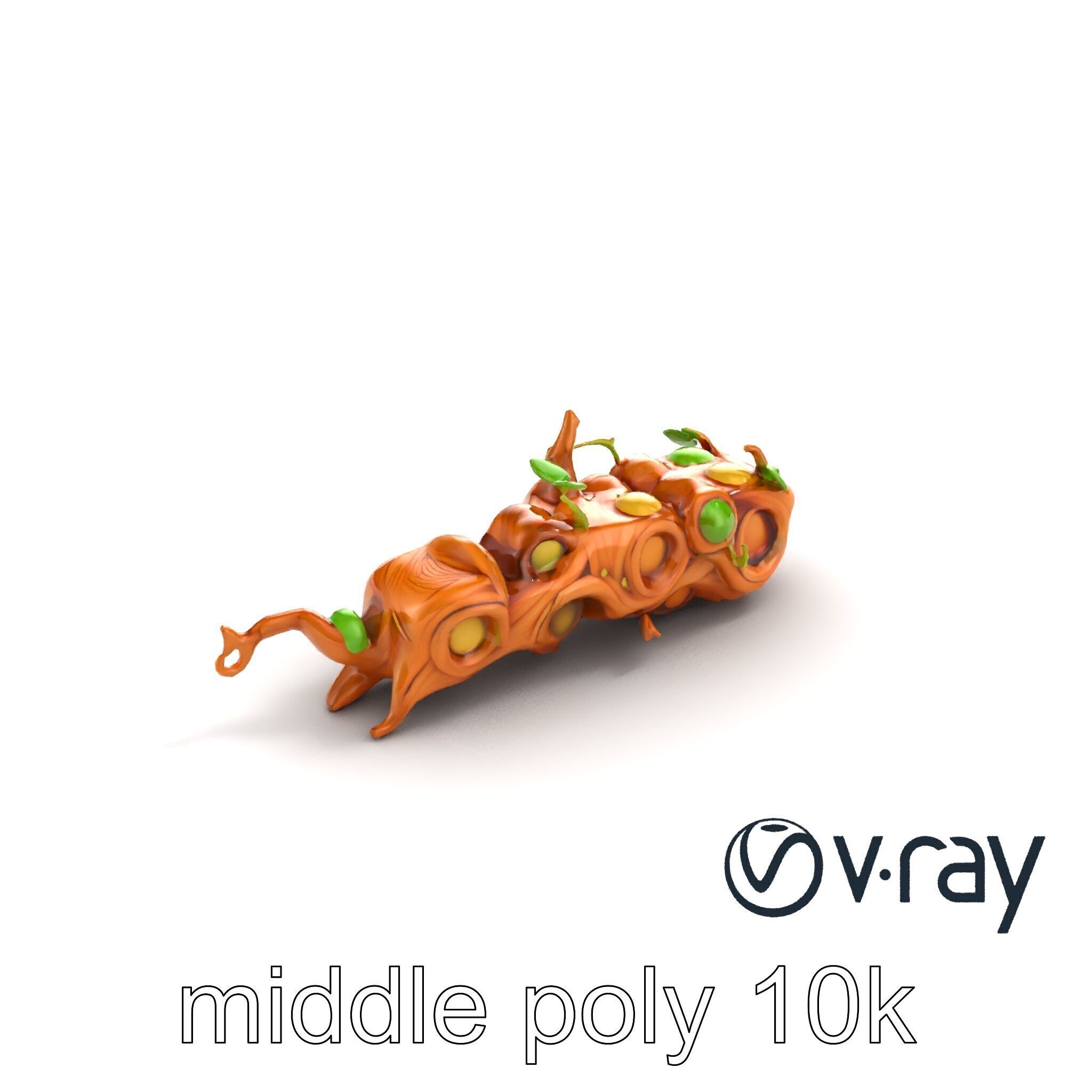 Magic Bean Stalk Wooden Fantasy Structure model pack Low-poly 3D model_9