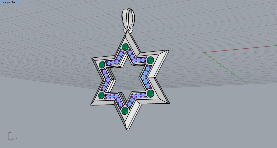 Star of David model 980 3D print model_9