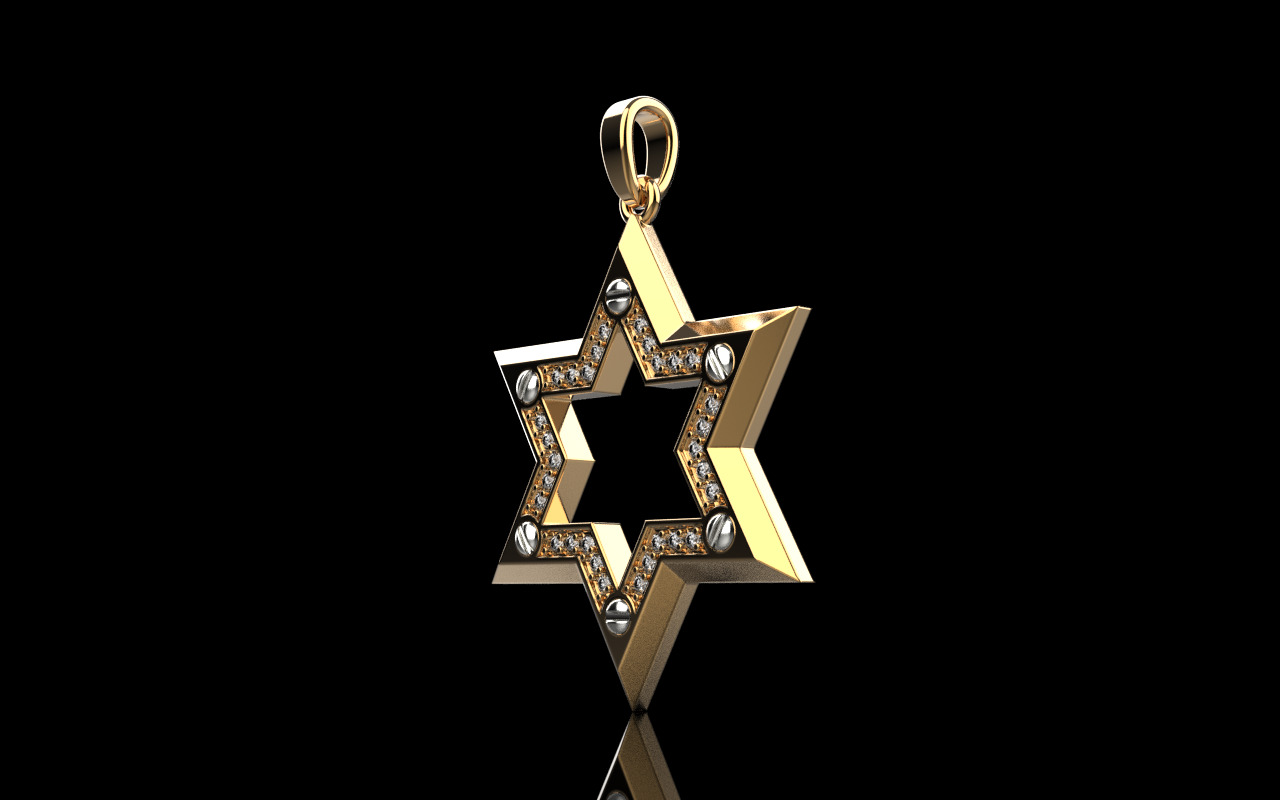 Star of David model 980 3D print model_20