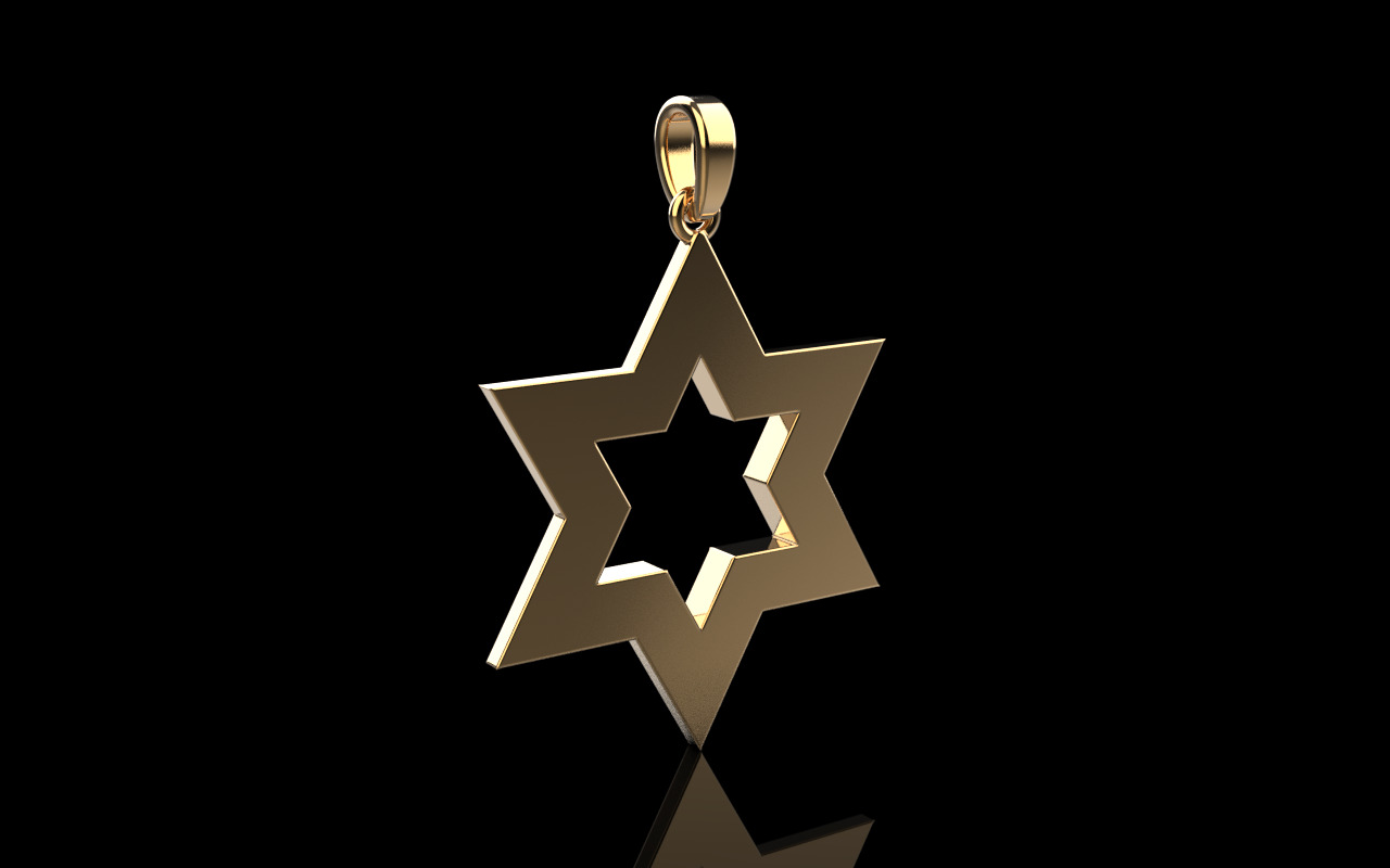 Star of David model 980 3D print model_24