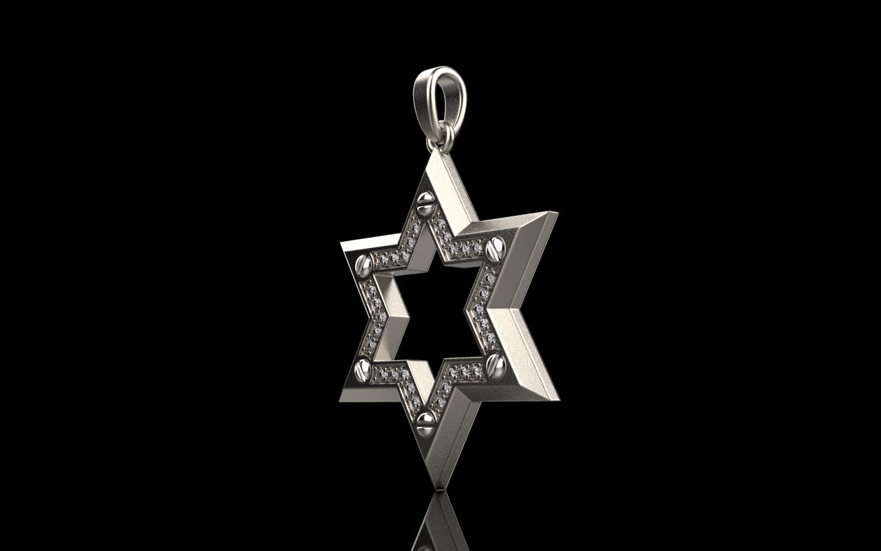 Star of David model 980 3D print model_21