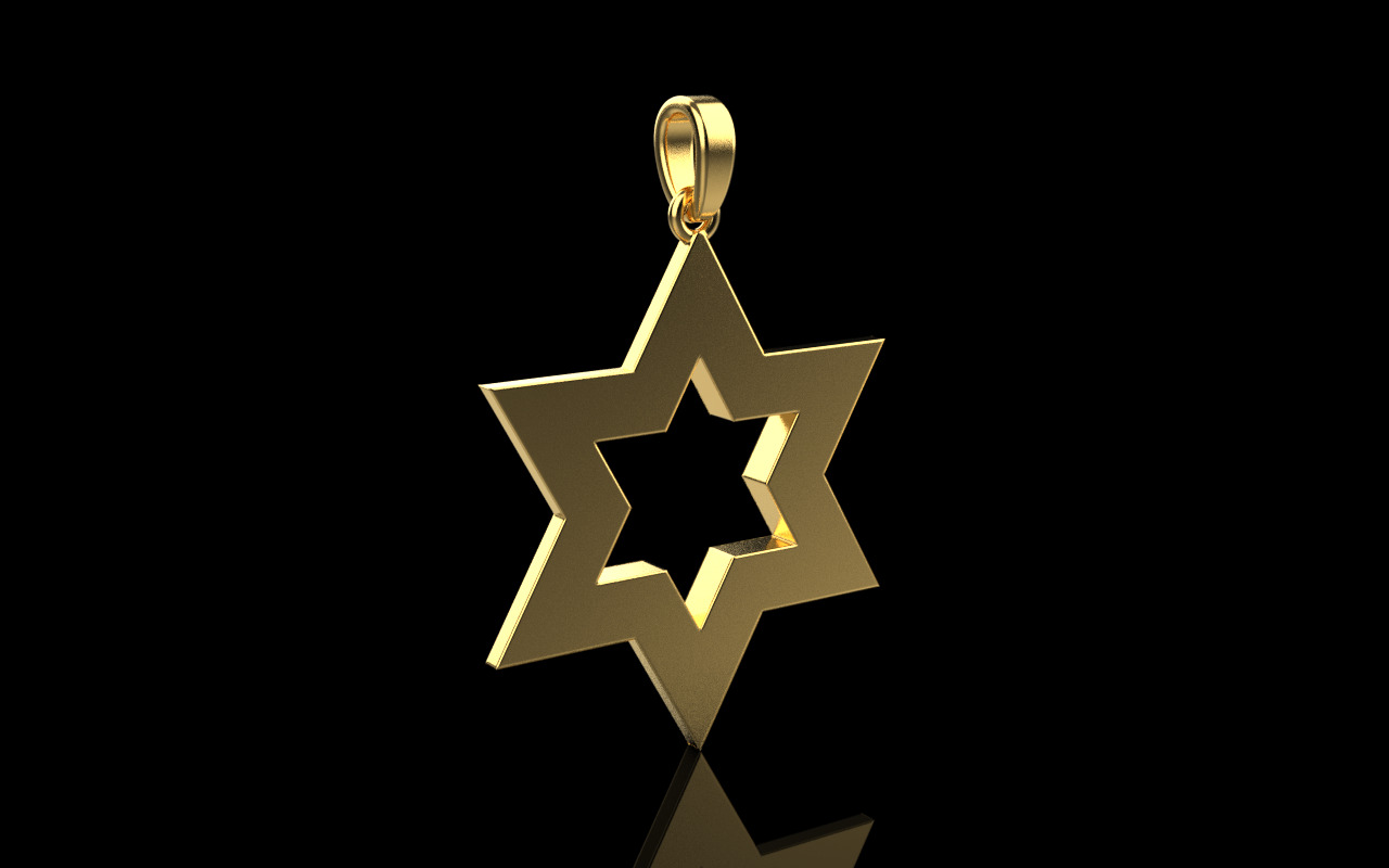 Star of David model 980 3D print model_23